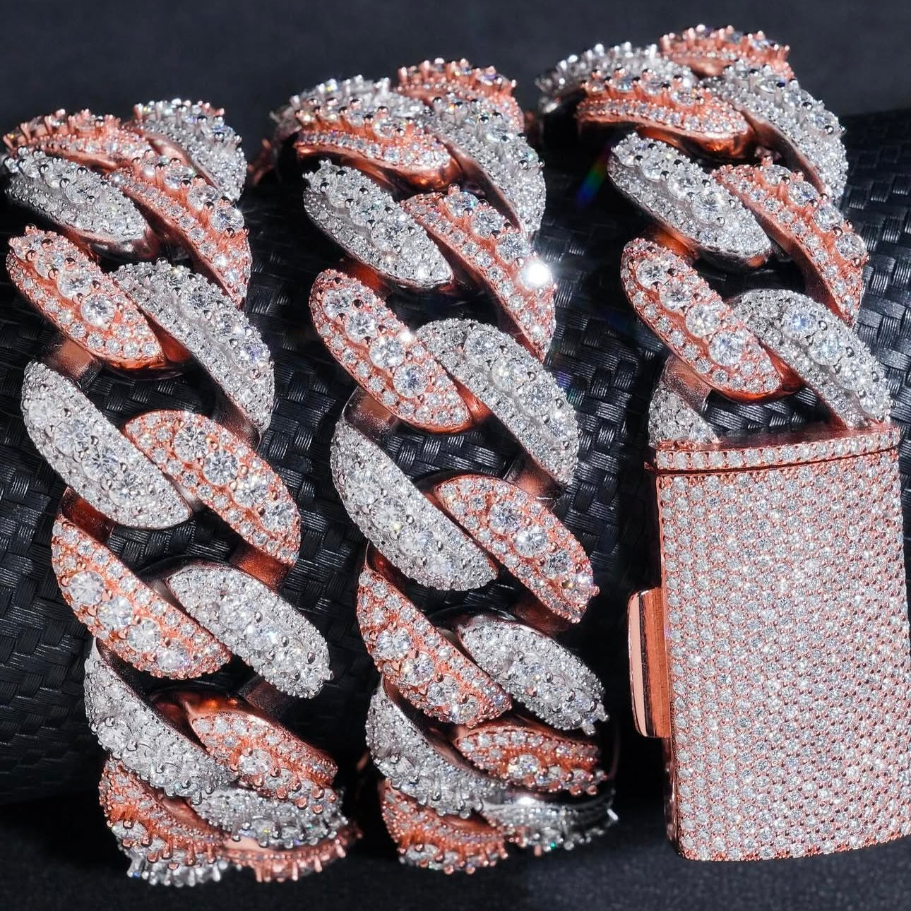 18mm TWO TONE CUBAN LINK CHAIN