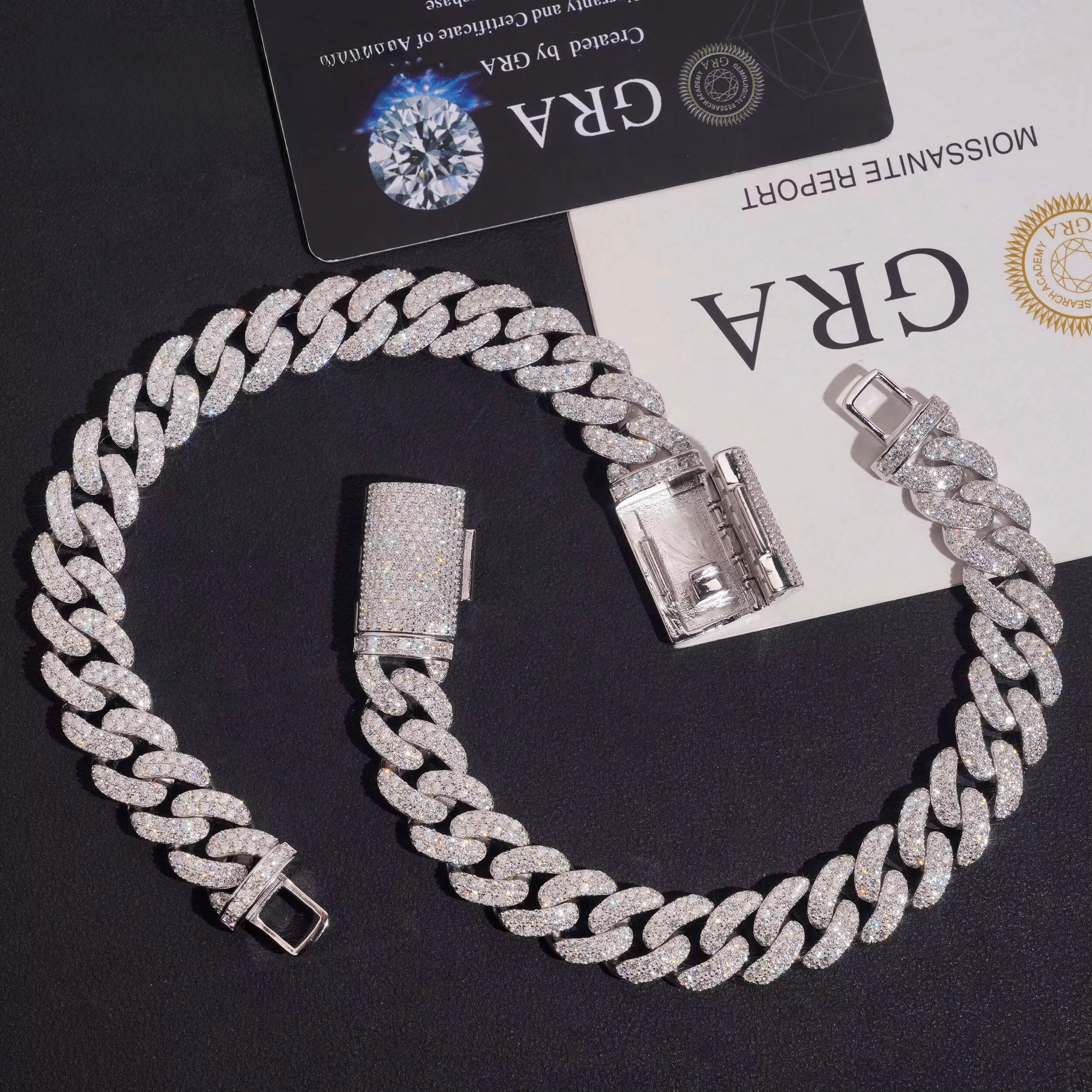 12MM 2 ROW VVS bracelet