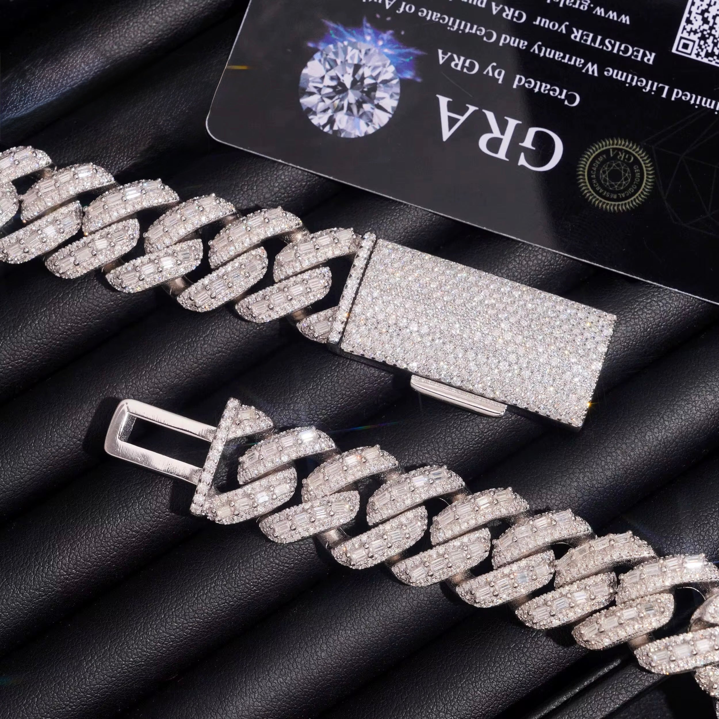 18mm emerald VVS cuban necklace