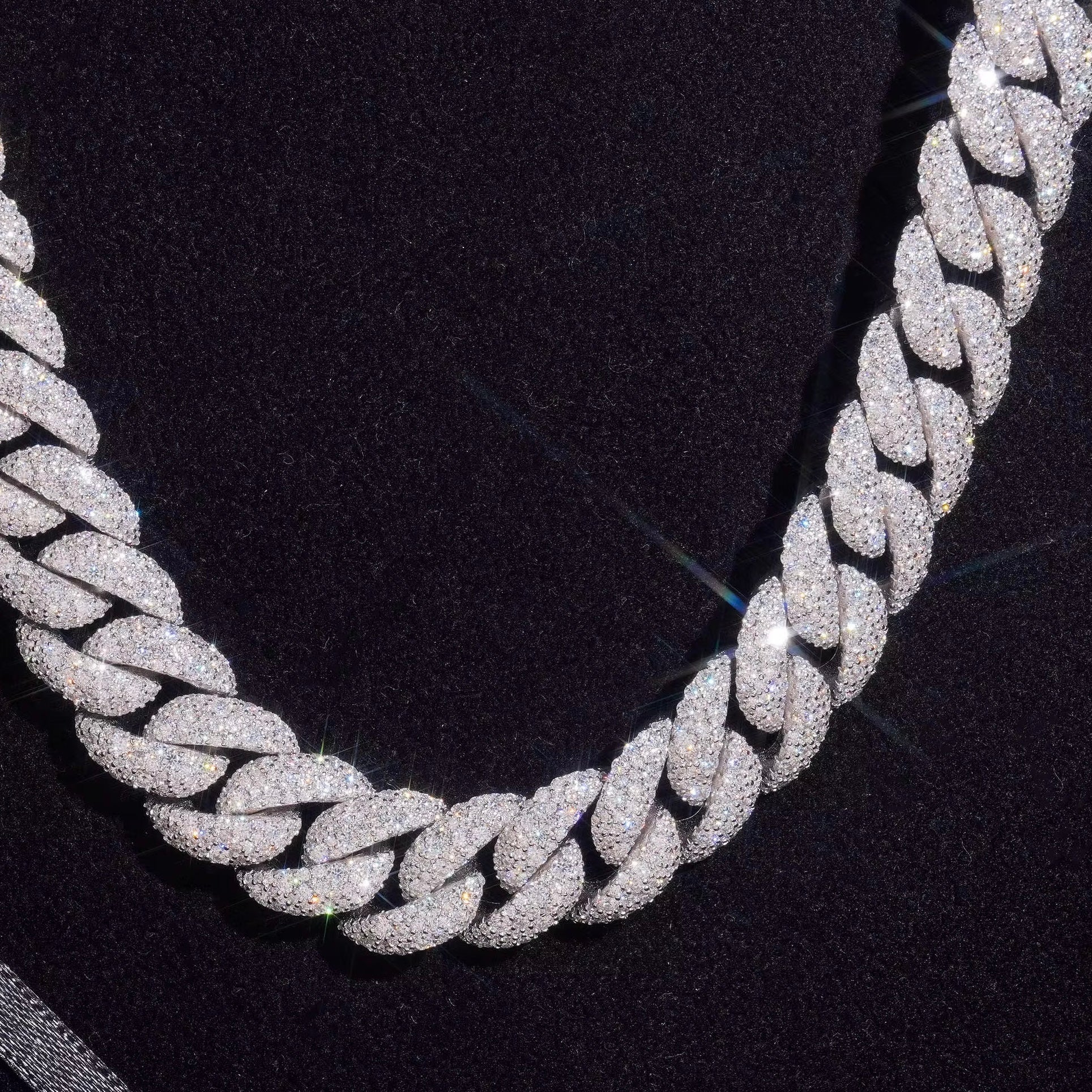 15mm mosaic set VVS cuban necklace