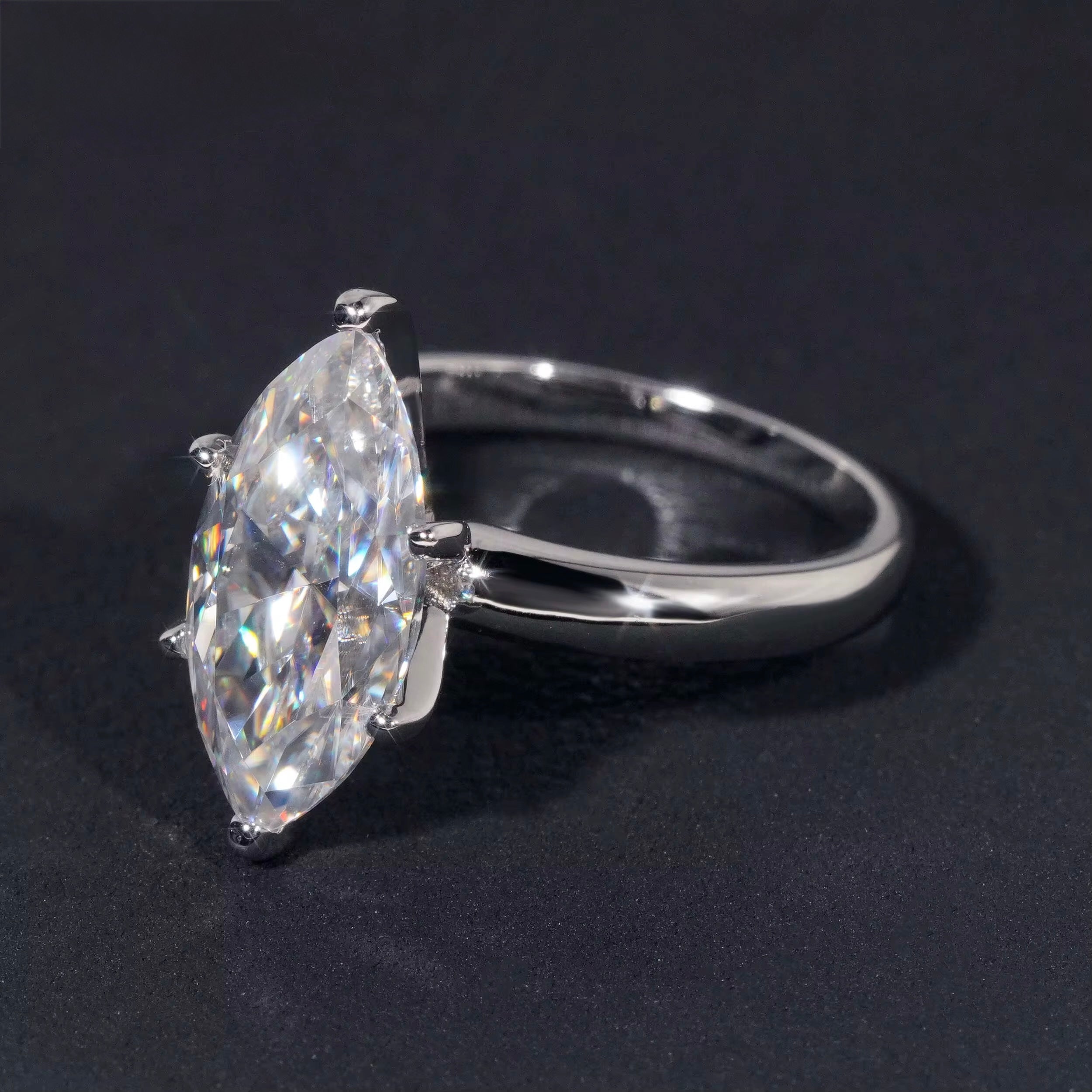 4ct VVS marquise cut s925 ring