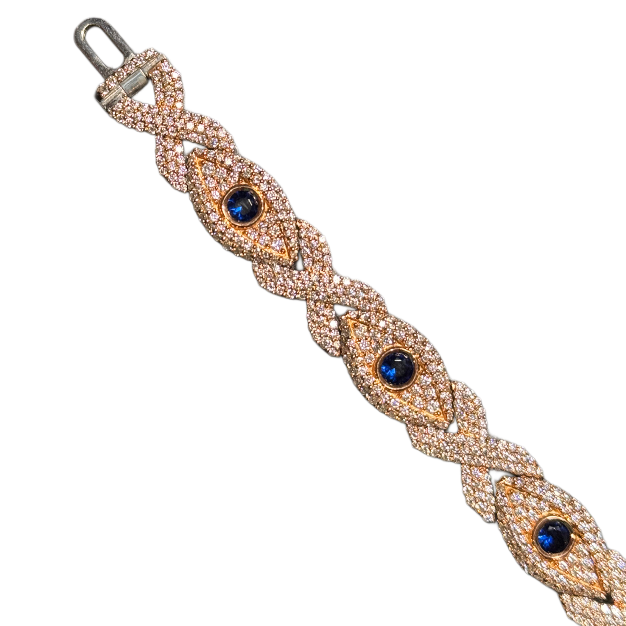 7.50 CT VVS DIAMONDS EVIL EYE BRACELET