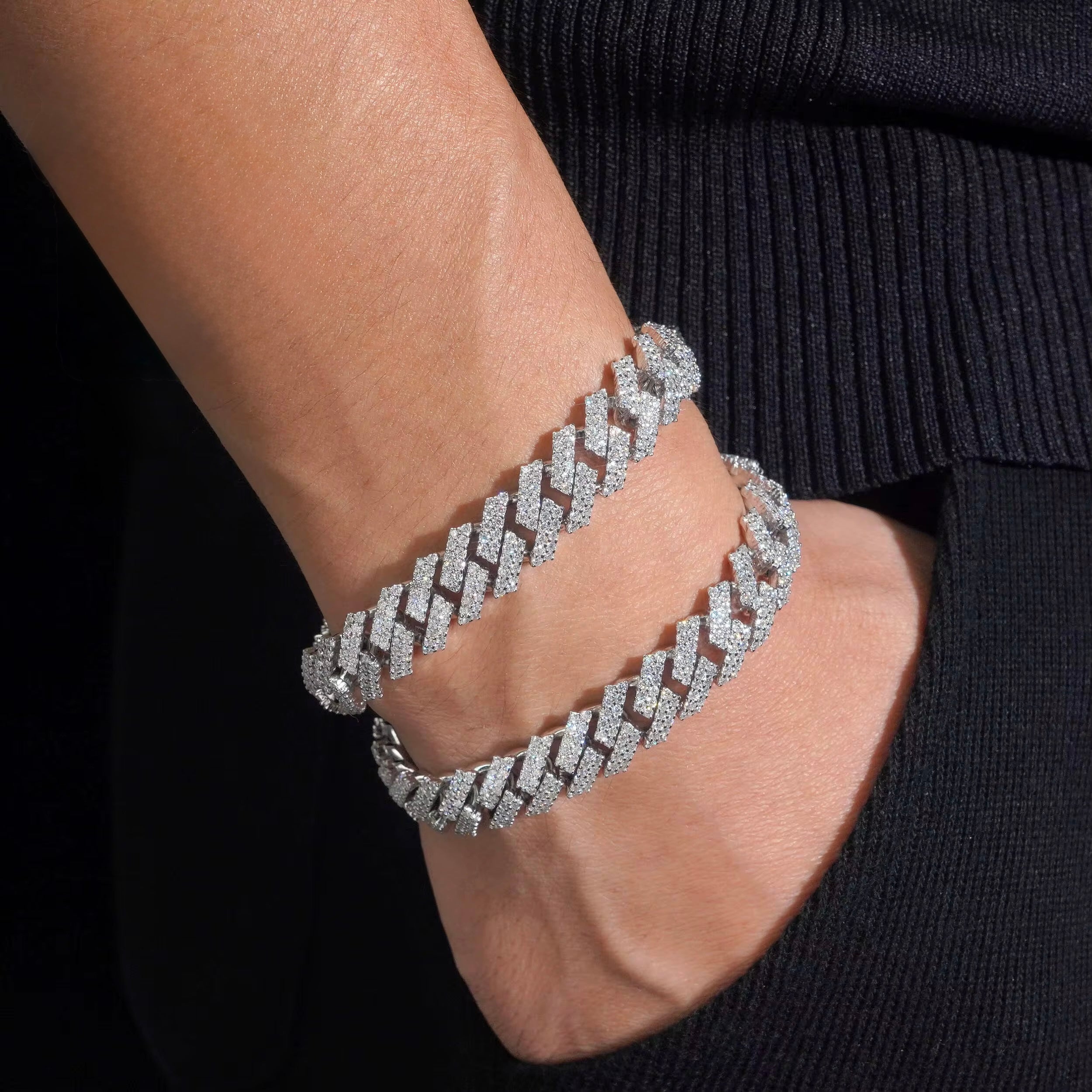 12mm 2 row VVS Bracelet