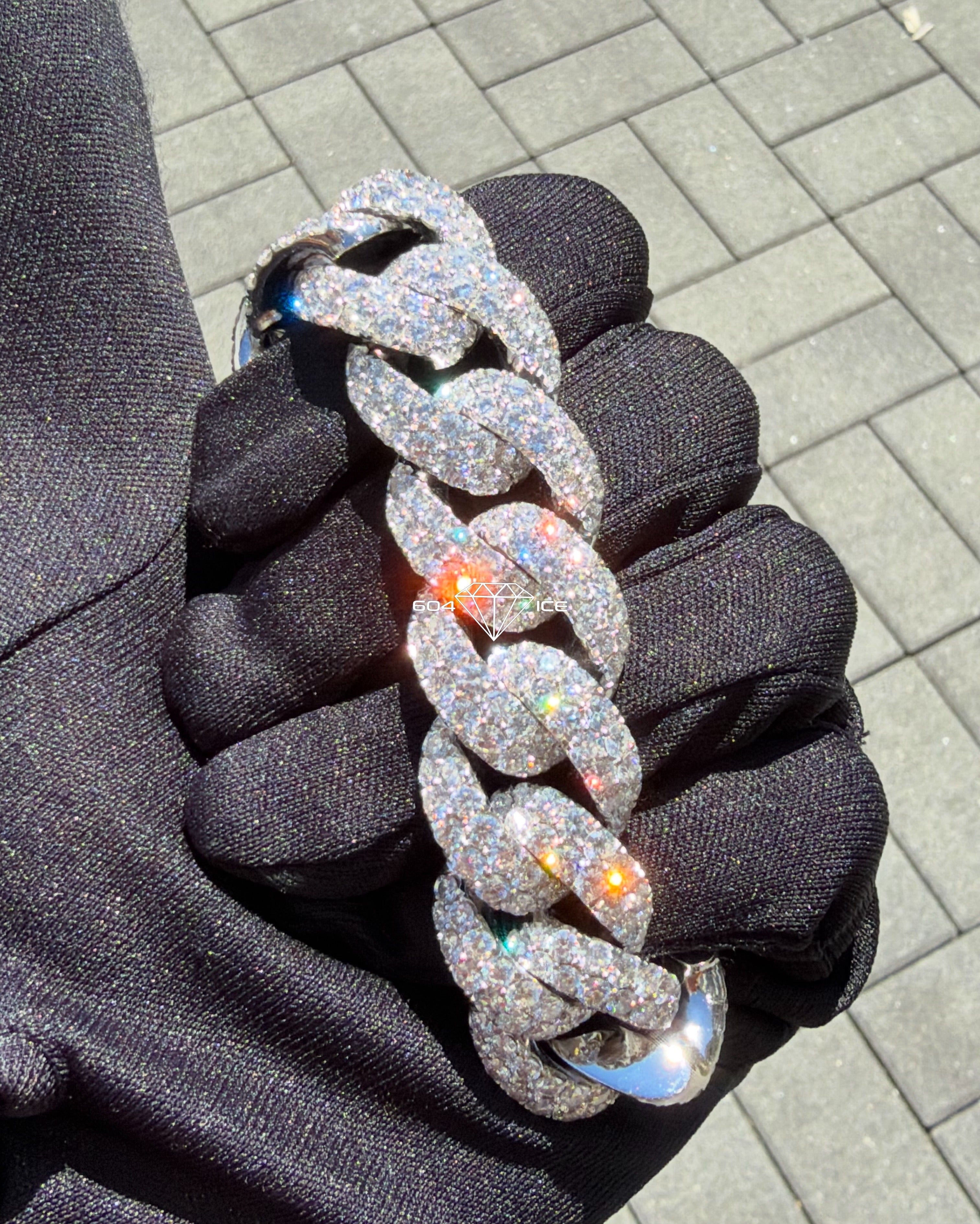 21mm 2 row cuban bracelet