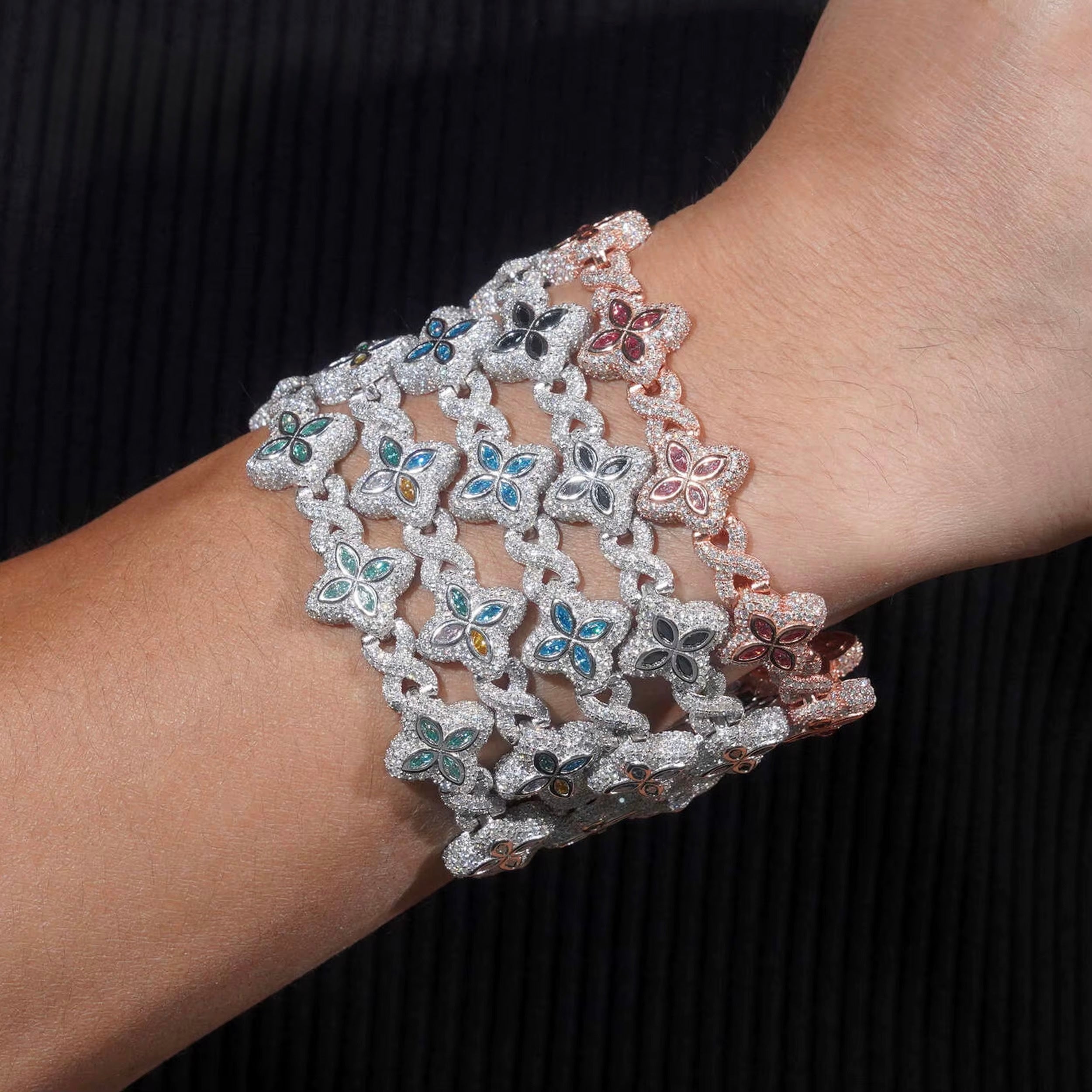 15mm 925 Silver VVS Butterfly Bracelet