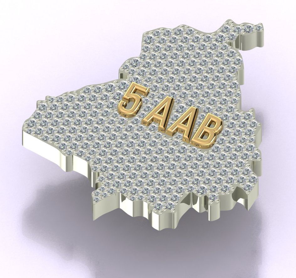 1.65CT VVS Diamond Punjab Pendant