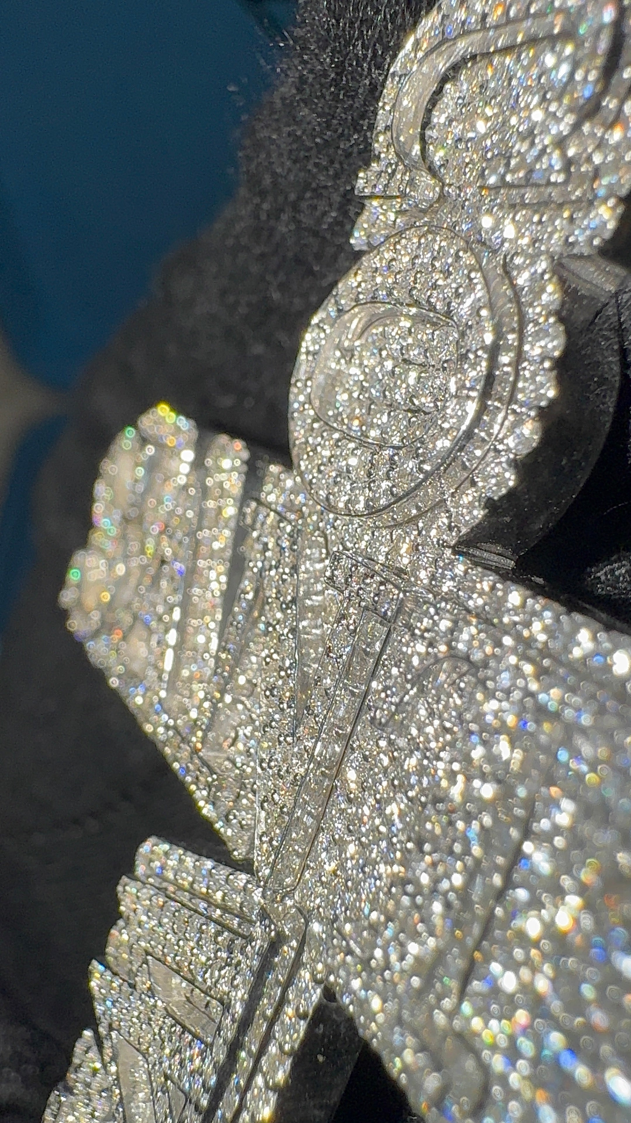 S925 VVS diamond Cross Name PENDANT