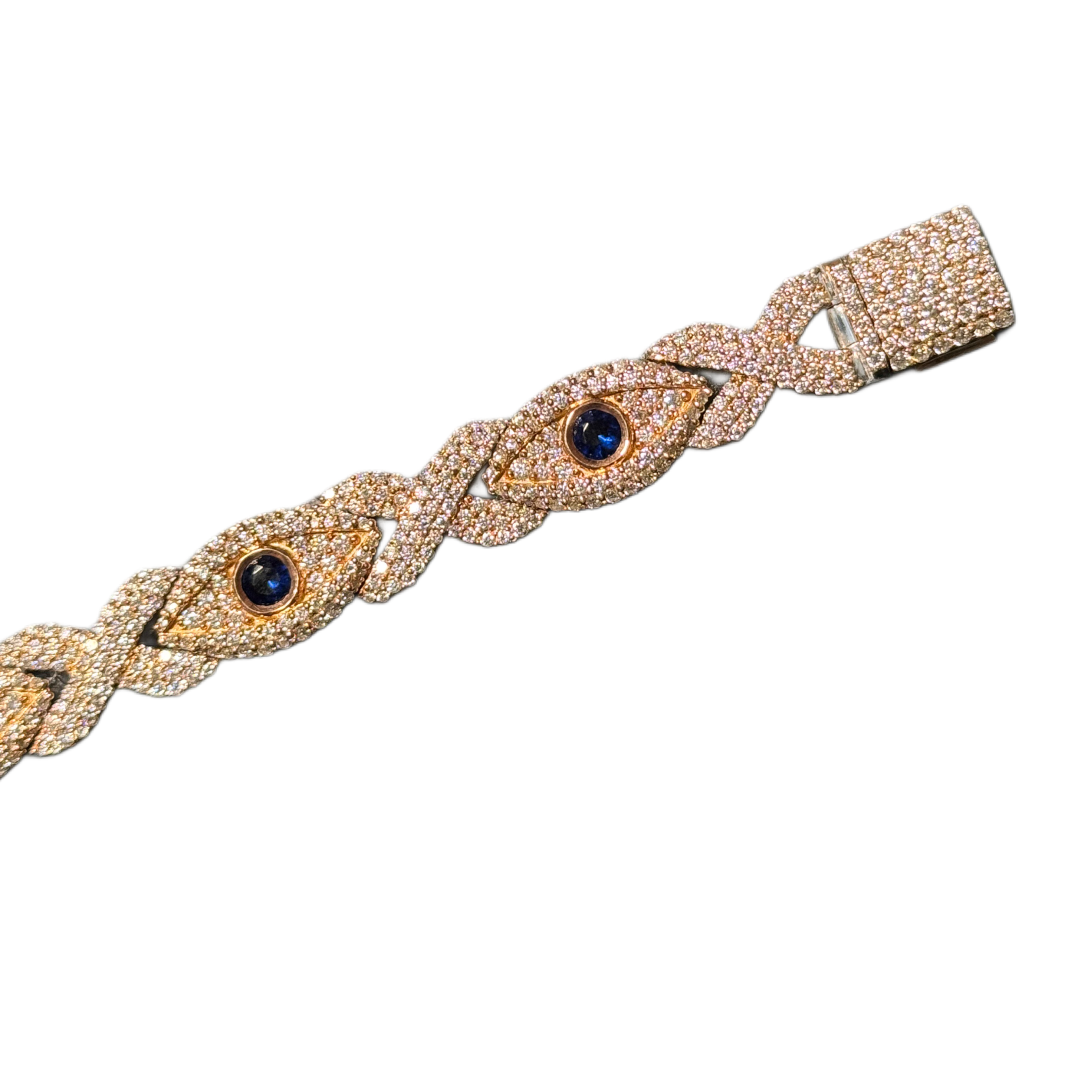 7.50 CT VVS DIAMONDS EVIL EYE BRACELET