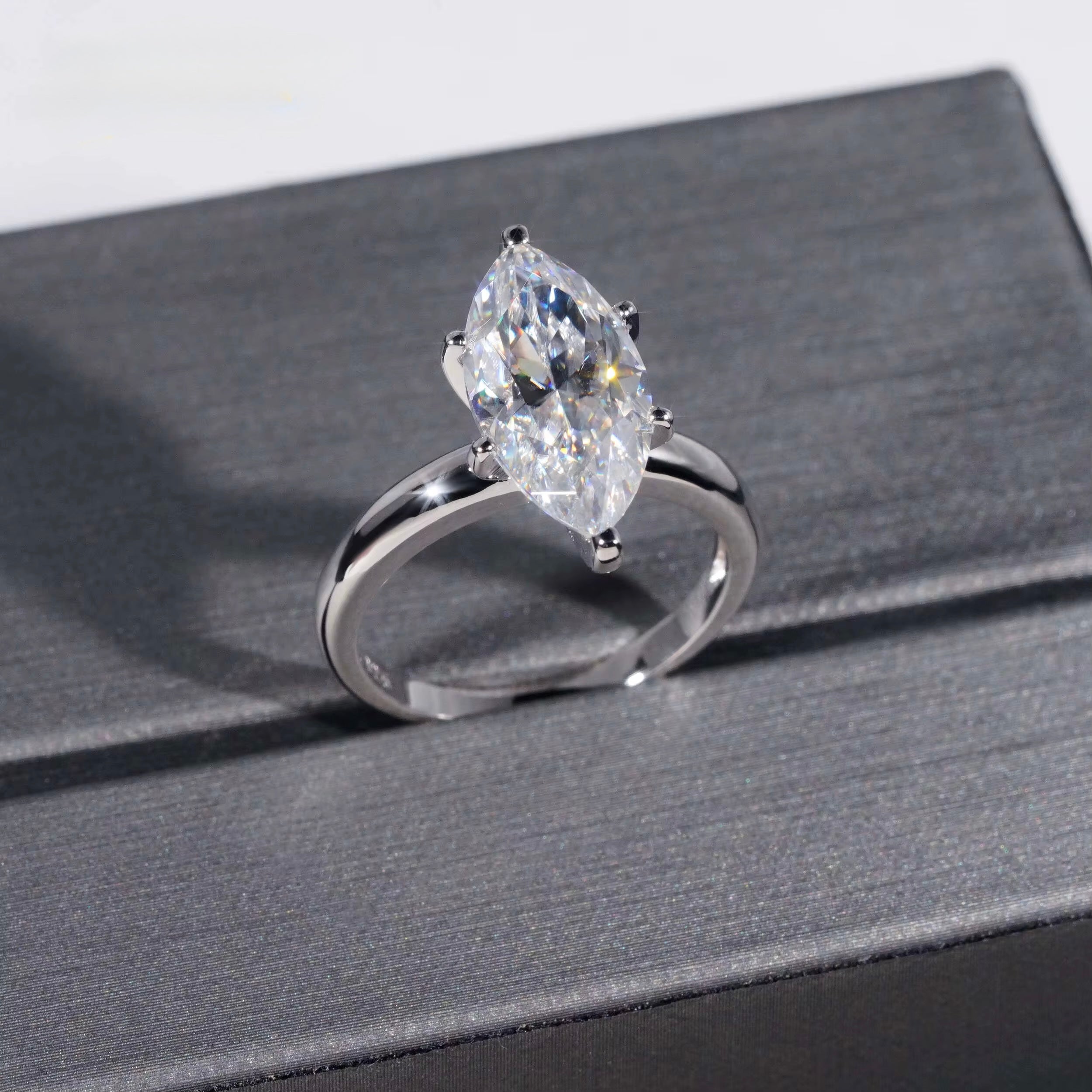 4ct VVS marquise cut s925 ring