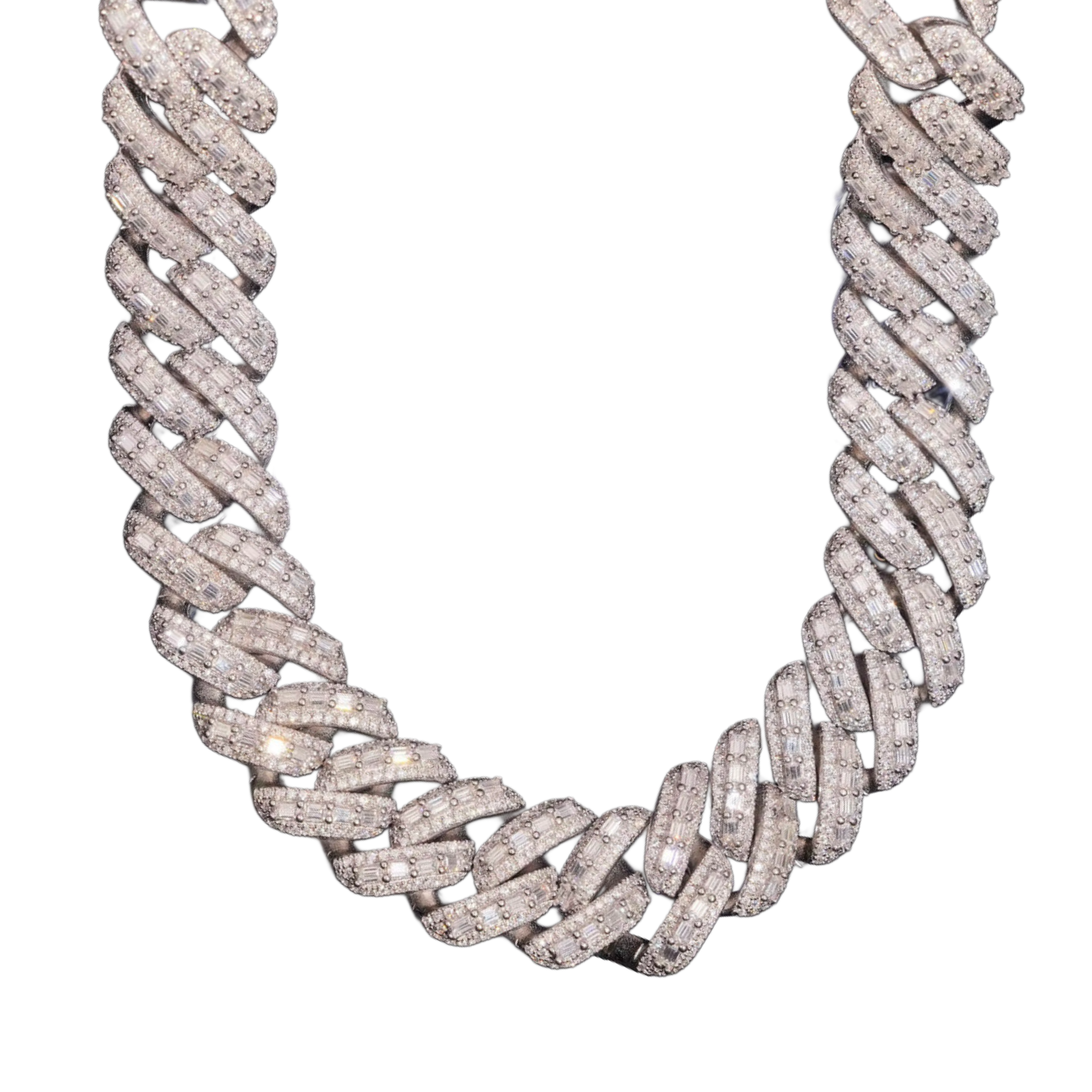 18mm emerald VVS cuban necklace