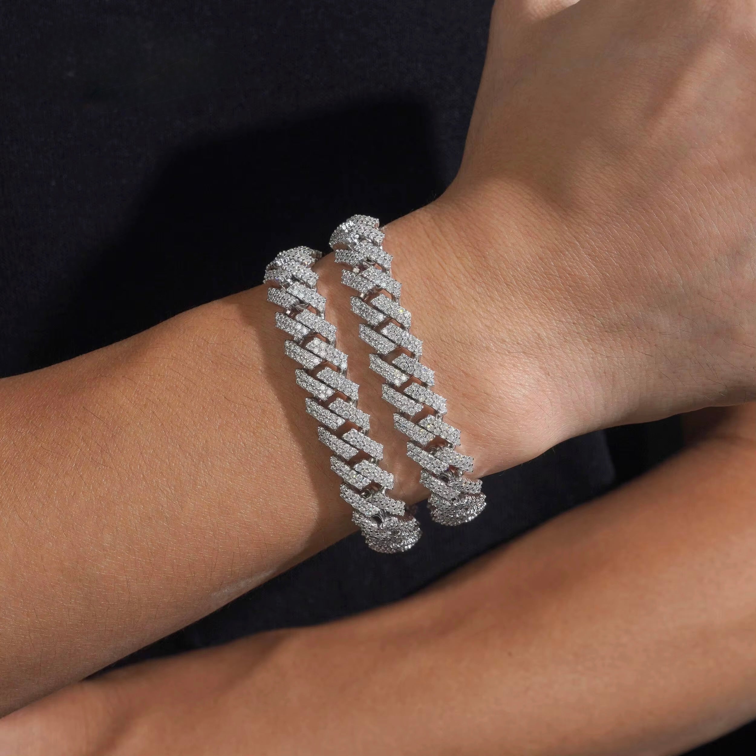 12mm 2 row VVS Bracelet