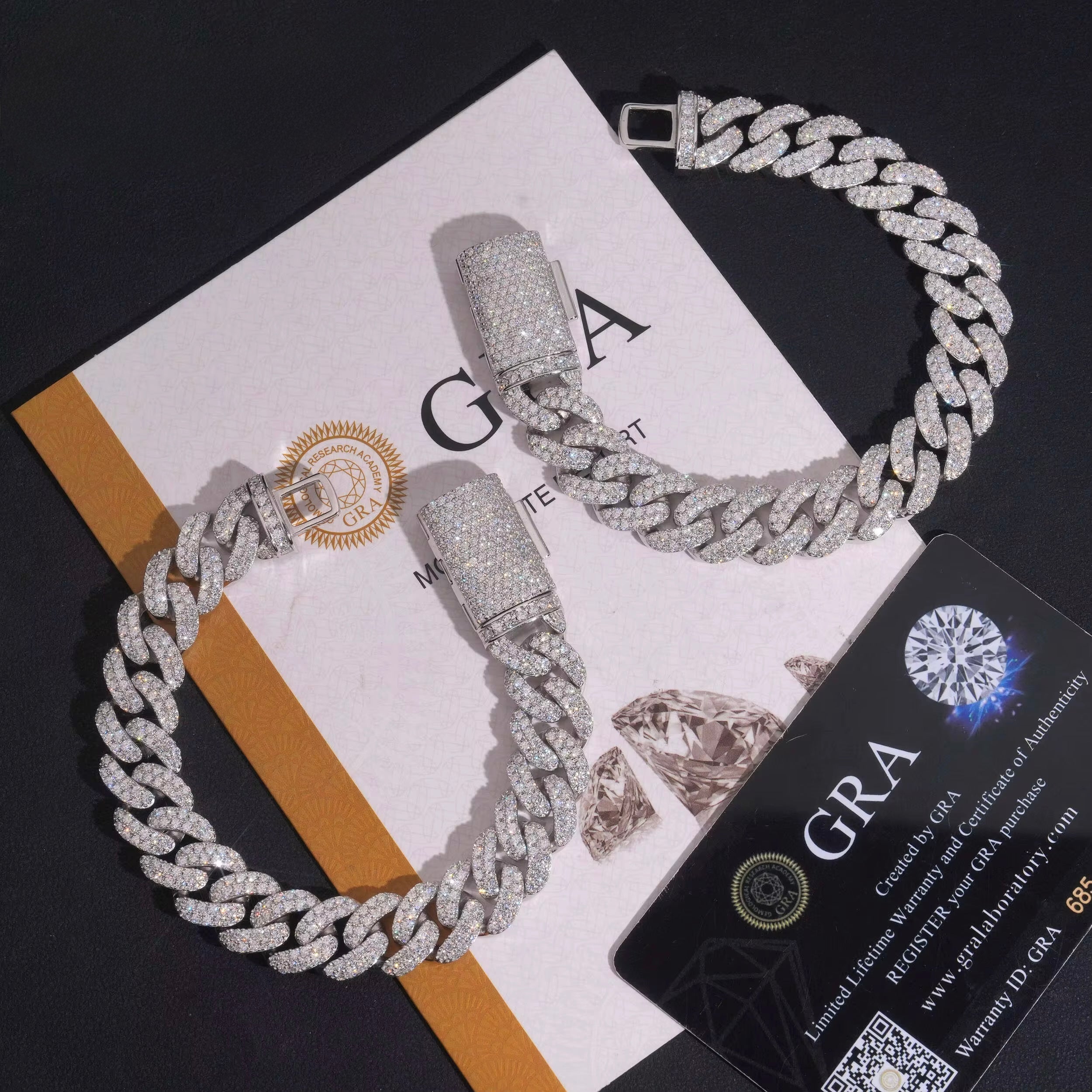 12MM 2 ROW VVS bracelet