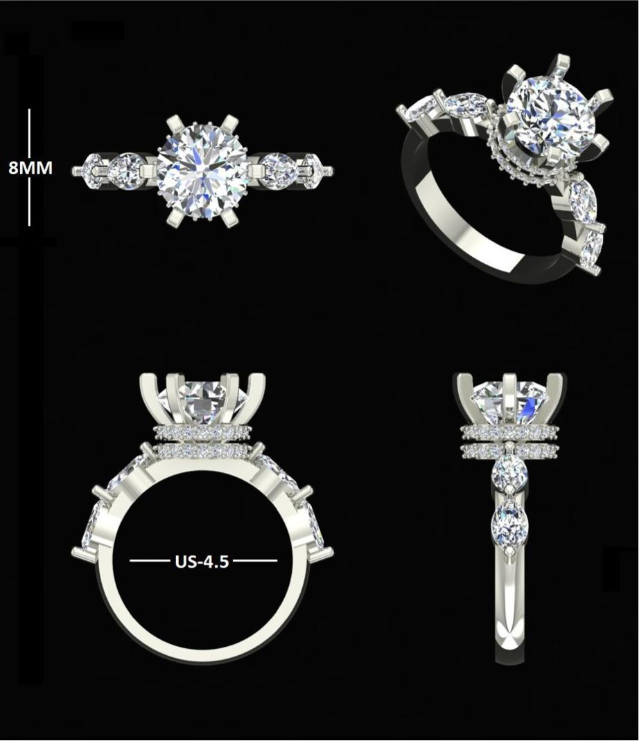 Custom engagement ring deposit