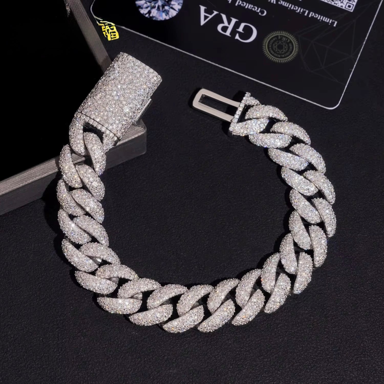 14mm Mosaic set VVS bracelet