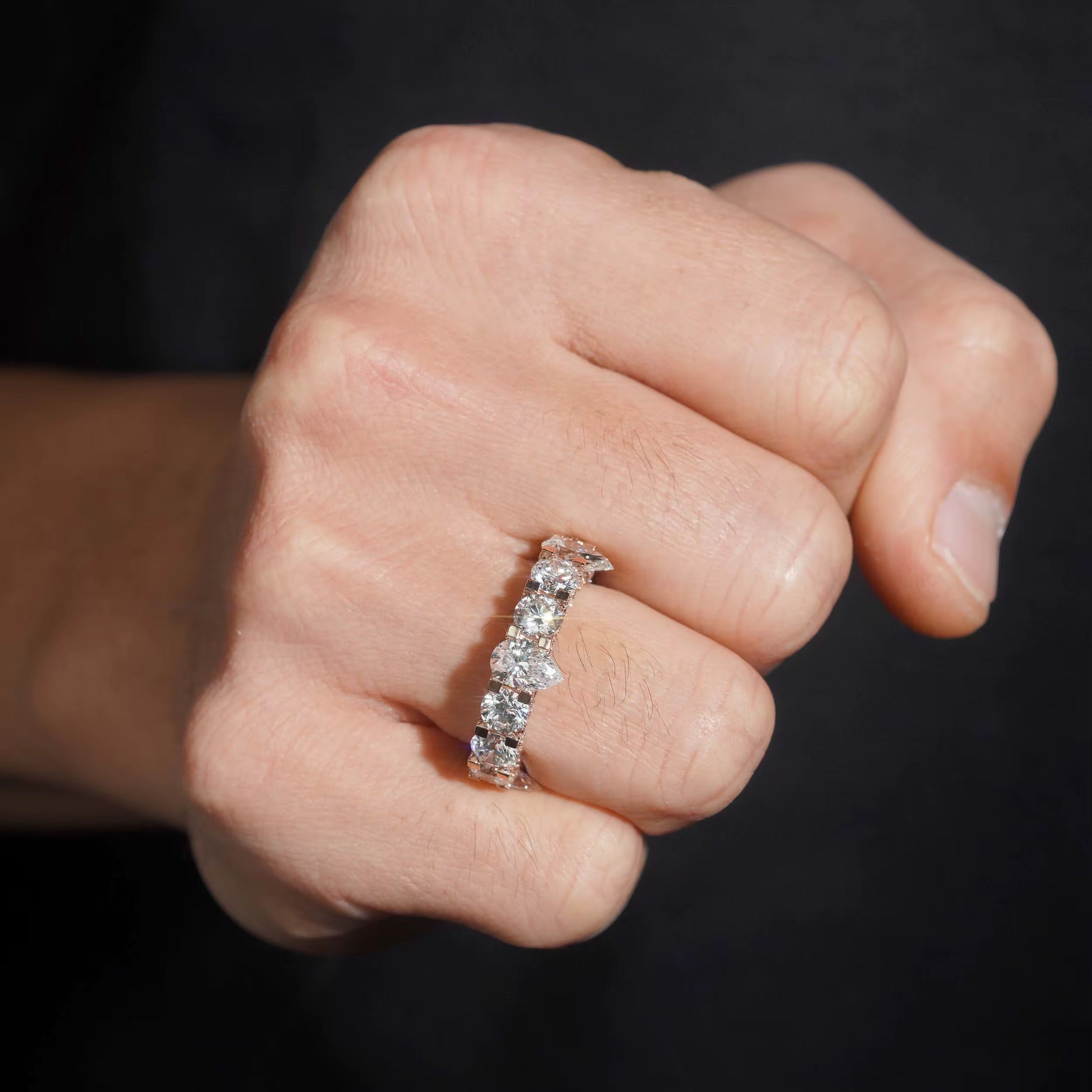 50 pts VVS eternity ring 10K gold