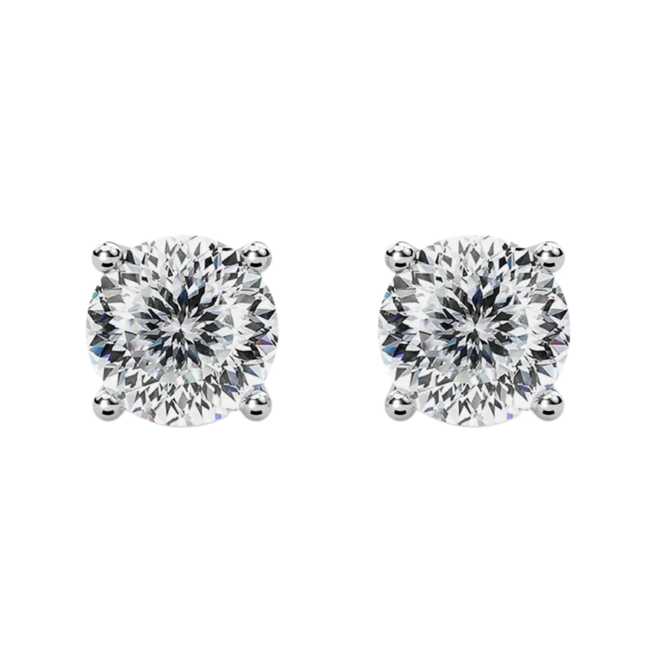 3Ct Portuguese cut earrings