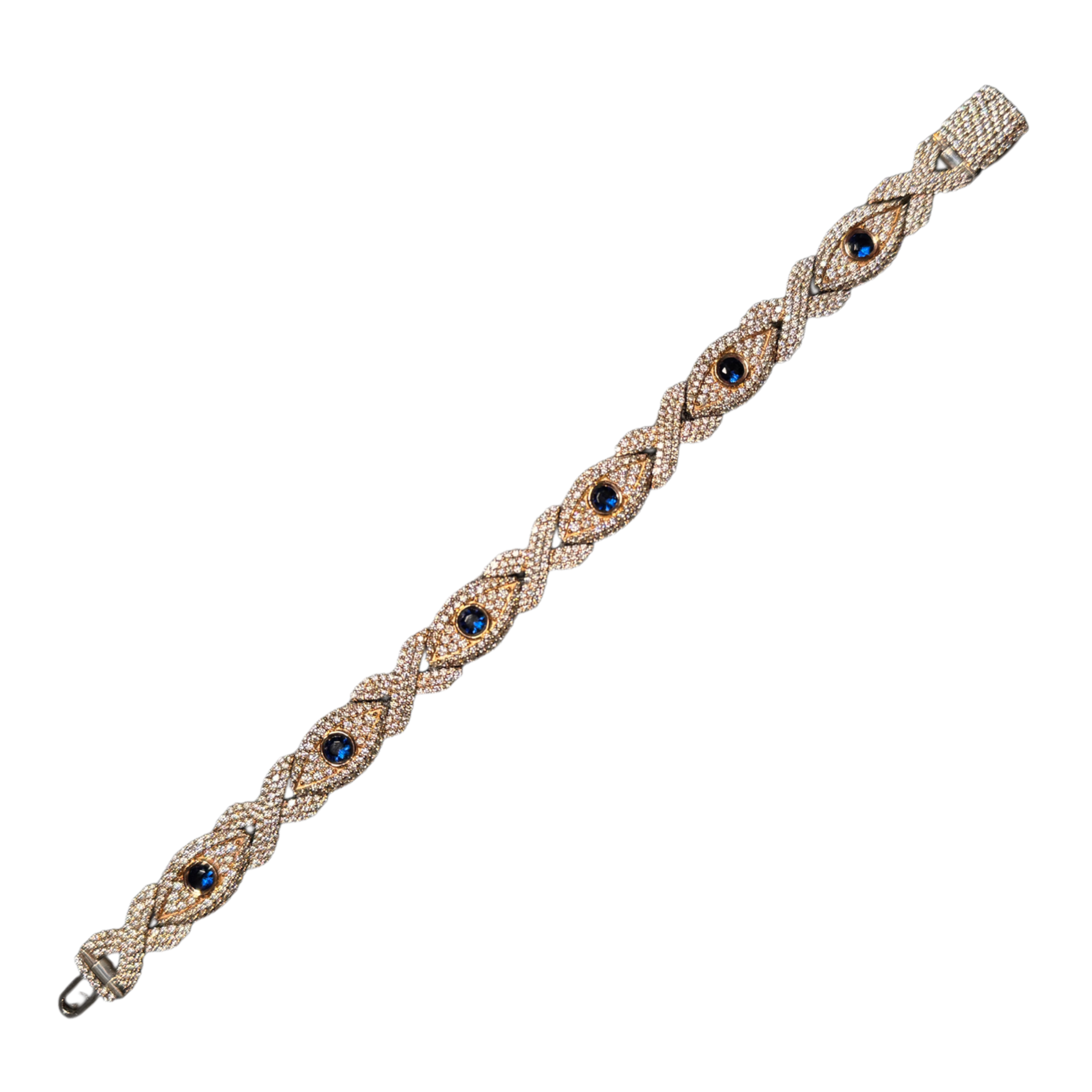 7.50 CT VVS DIAMONDS EVIL EYE BRACELET