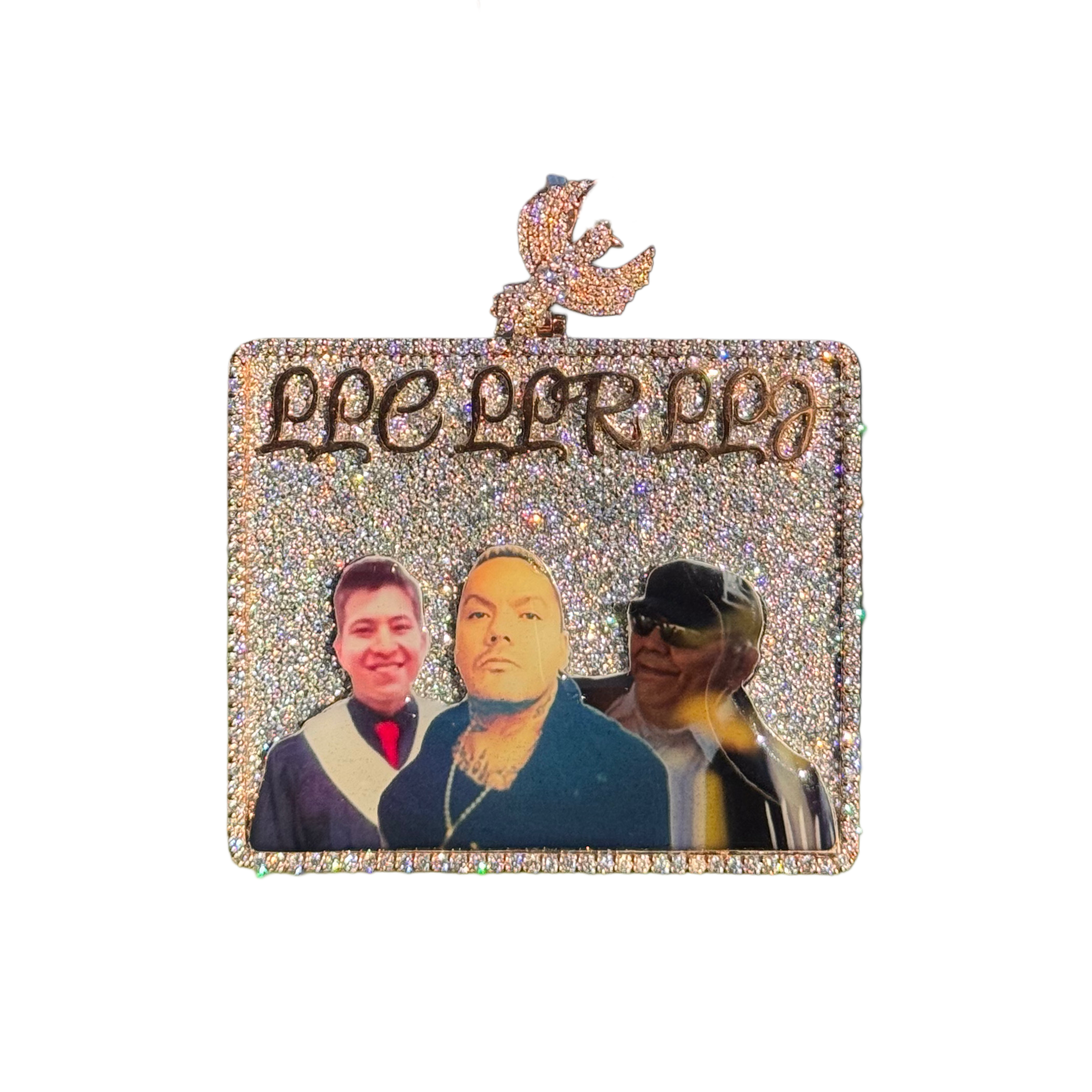 Mosaic set photo pendant