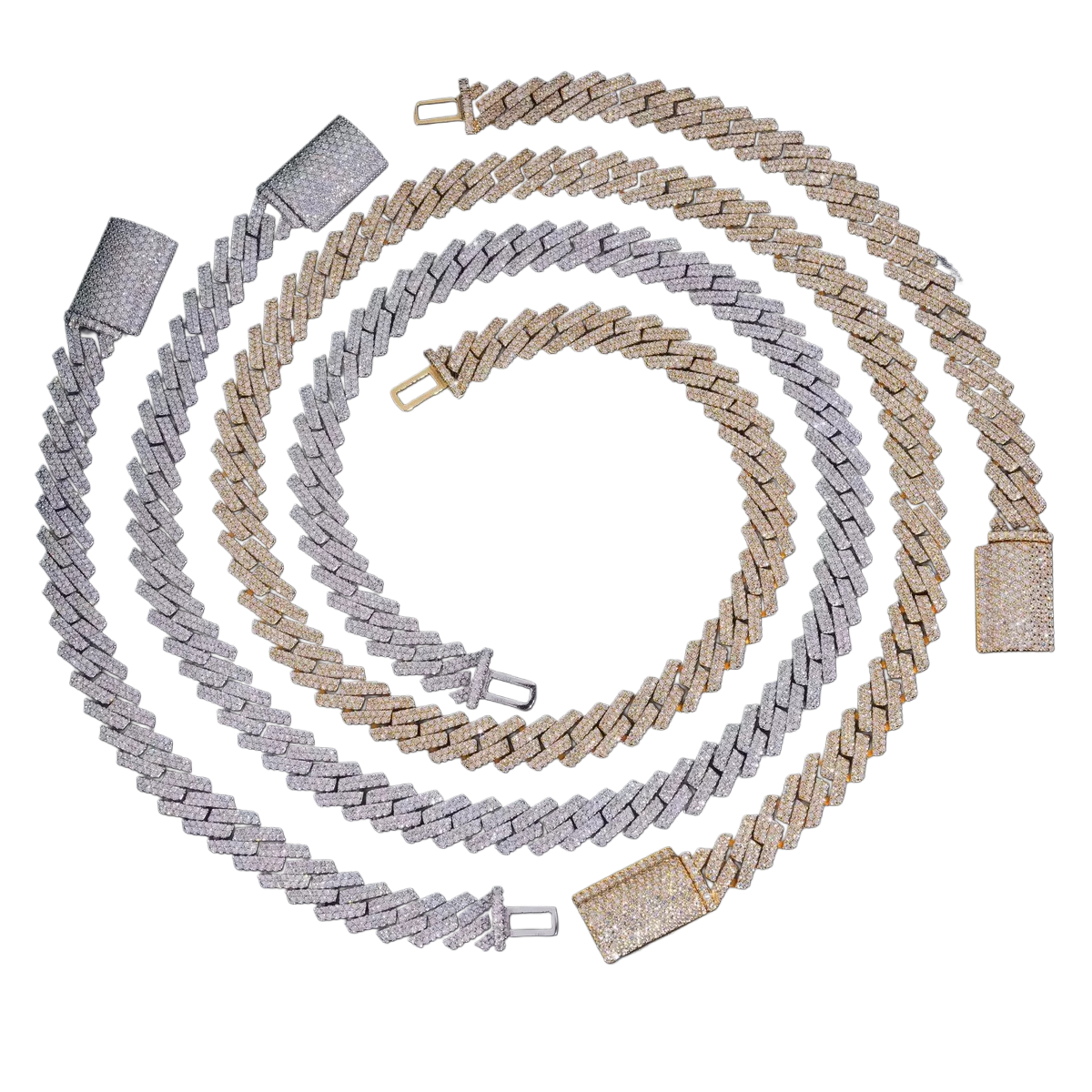 10mm 2 row cuban chain