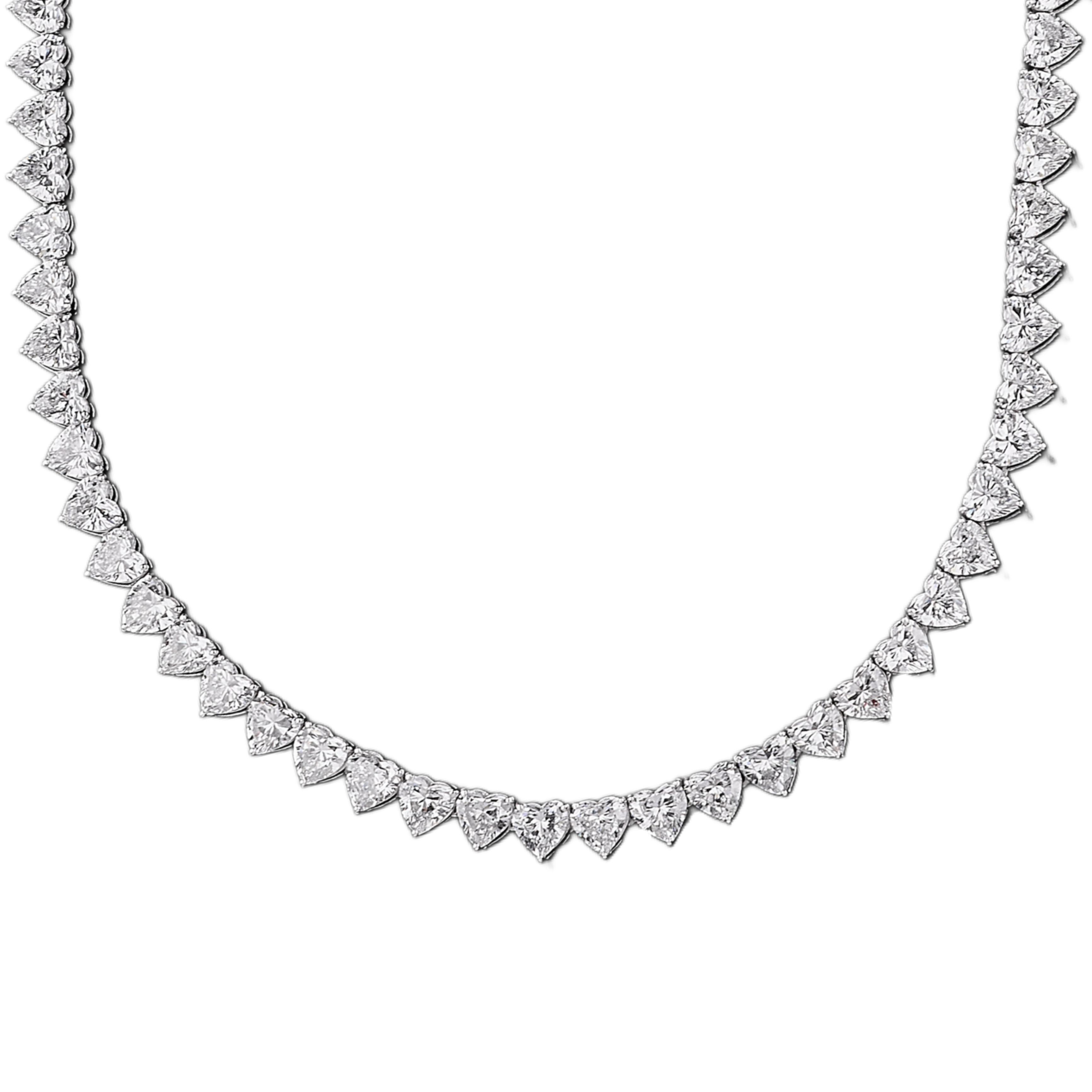 5mm Heart Tennis Necklace