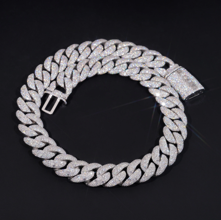 23MM MOSAIC CUBAN LINK CHAIN CUSTOM CLASP