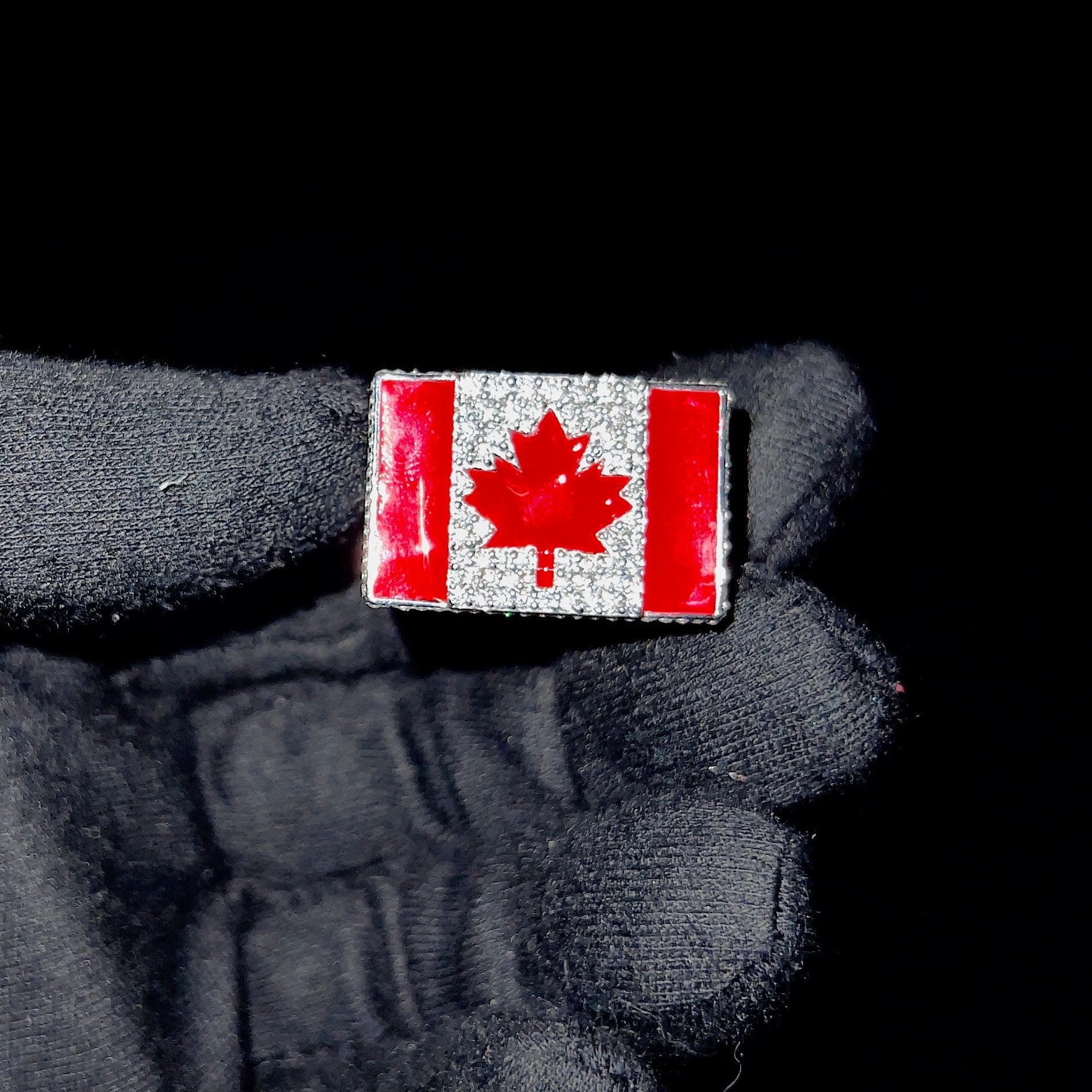 Canada Flag Hip-Hop Ring  5ct VVS Diamonds