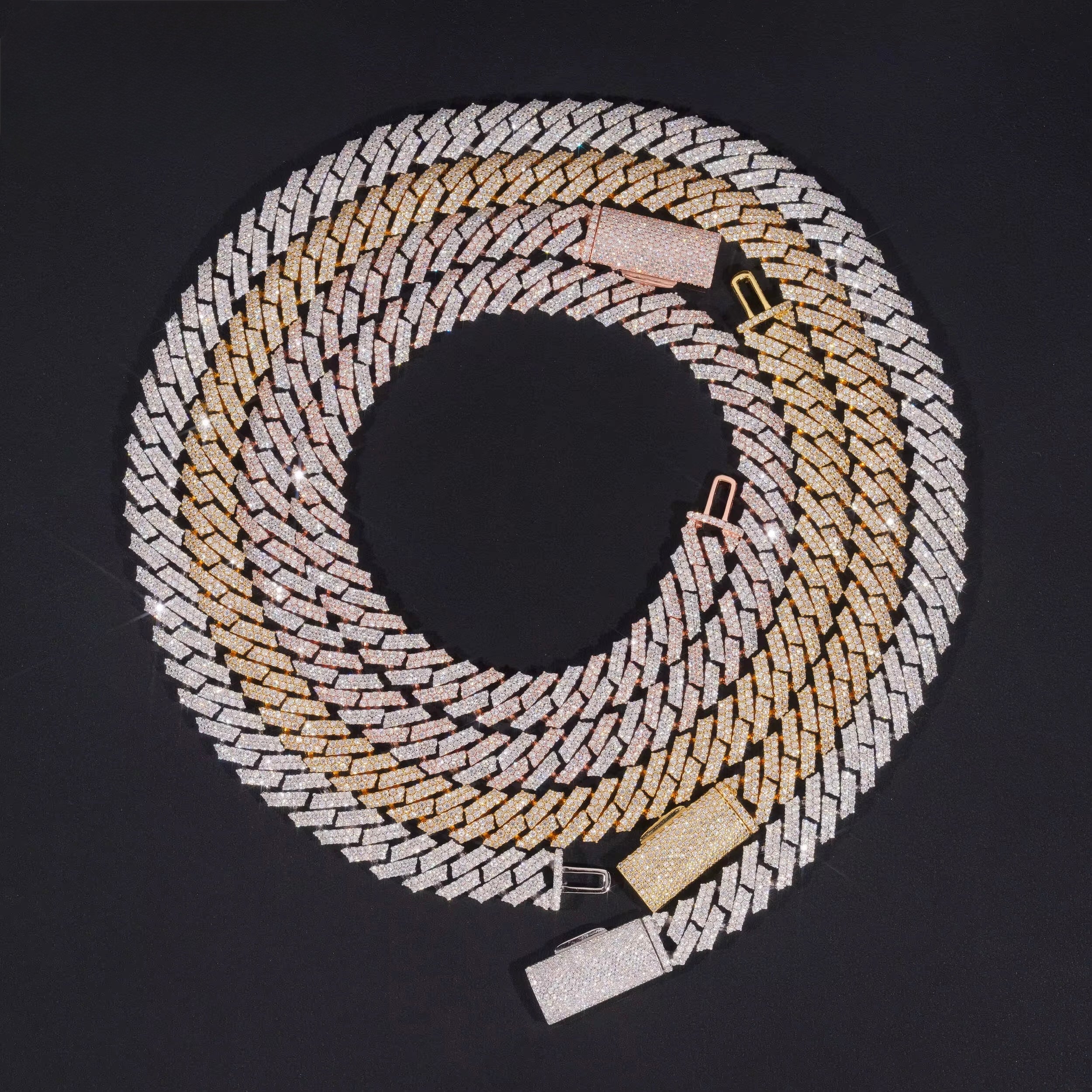 12mm solid s925 VVS Cuban link necklace