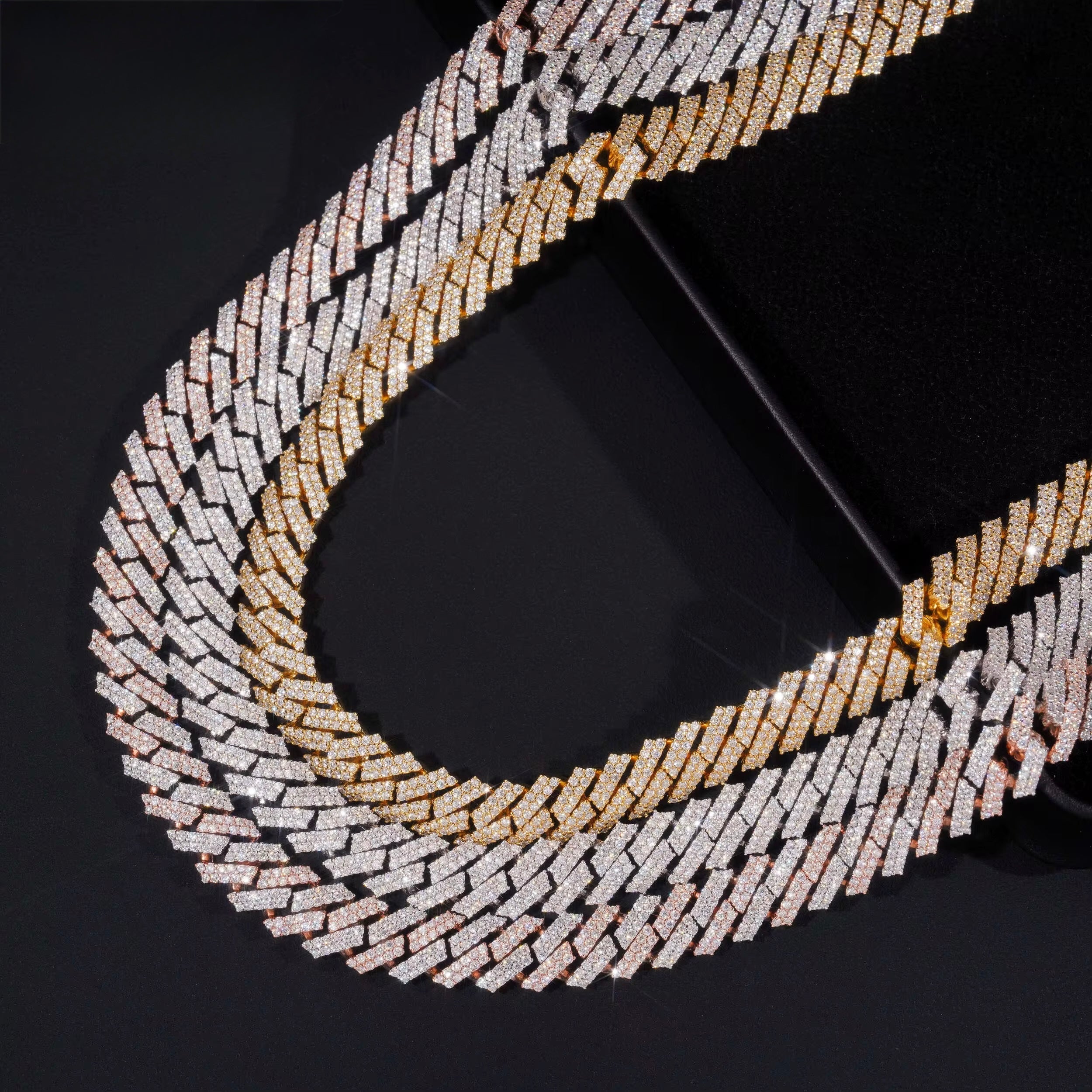 12mm solid s925 VVS Cuban link necklace