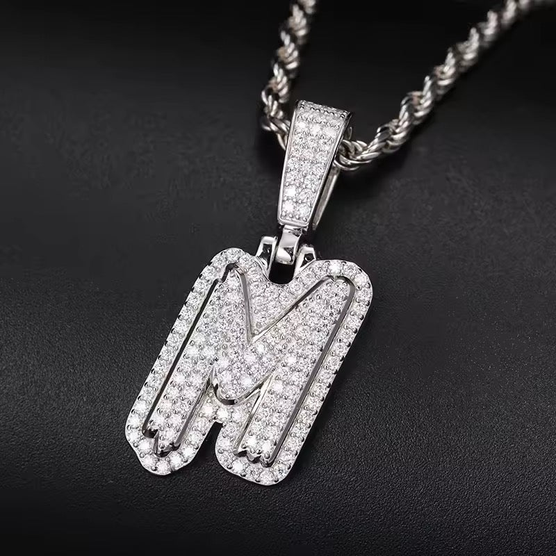 S925 VVS1 Letter pendant