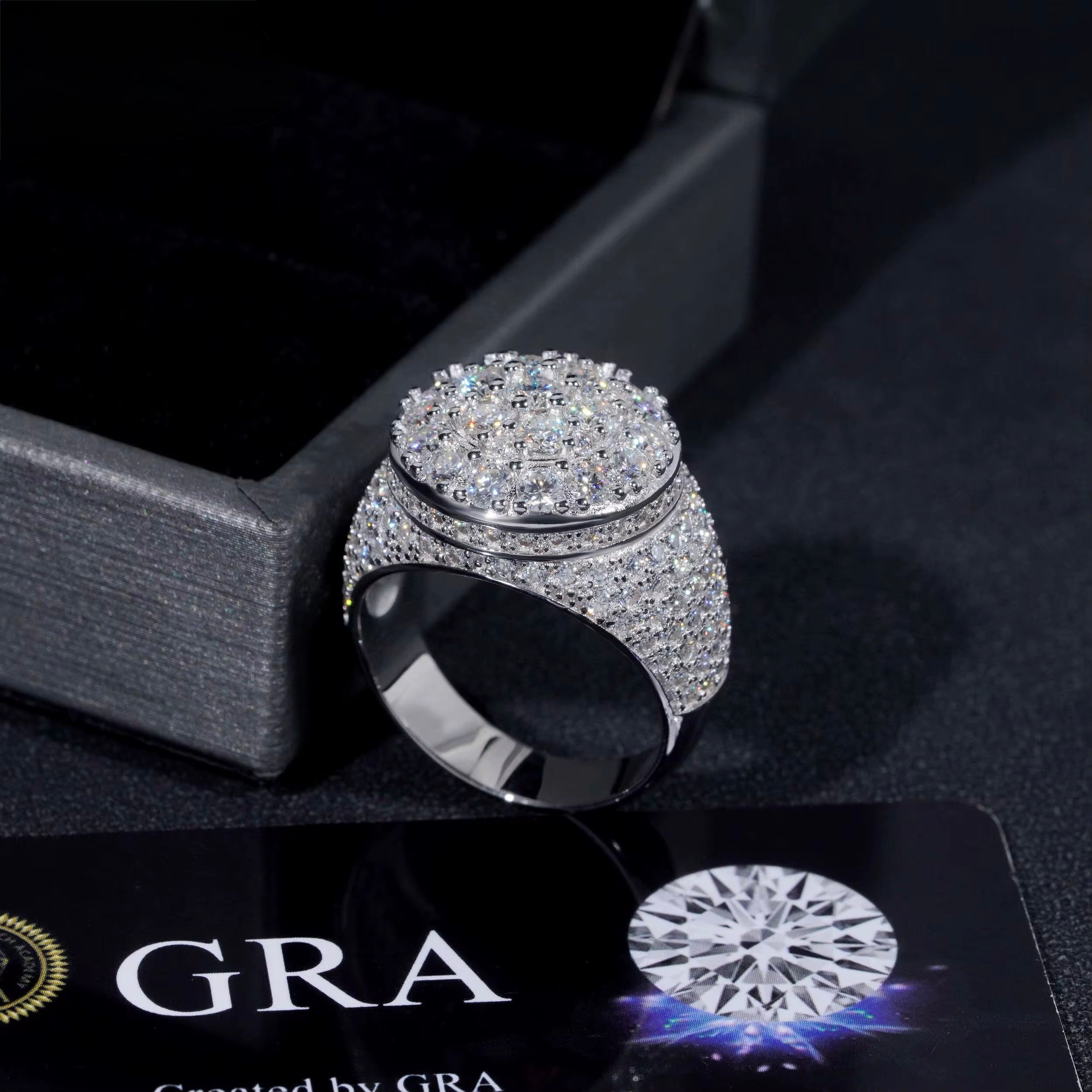 18K White Gold-Plated VVS S925 Ring