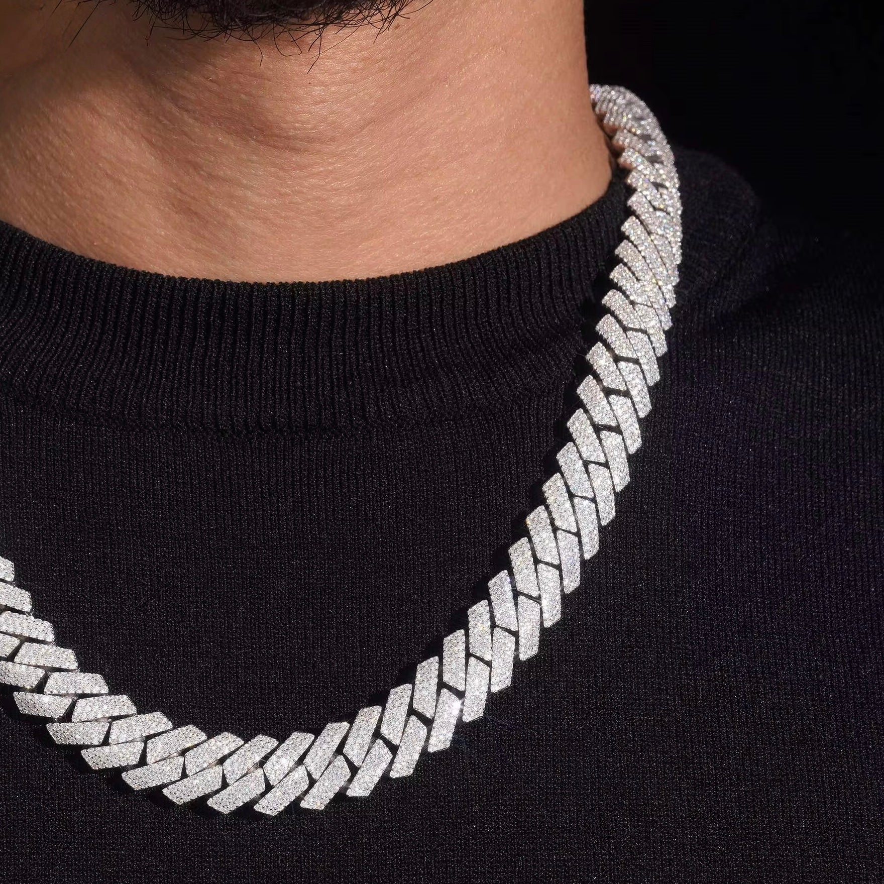 15mm VVS Moissanite CUBAN chain