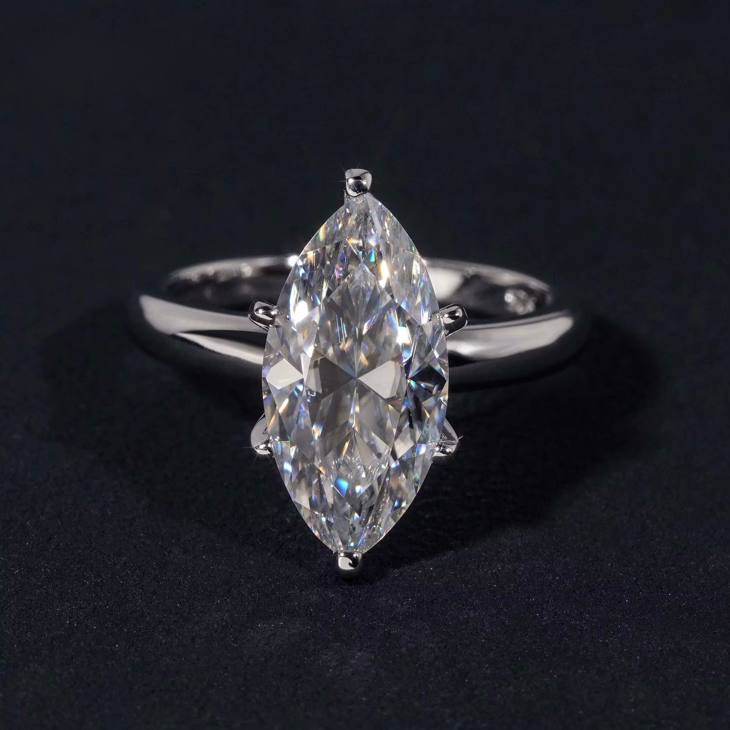 4ct VVS marquise cut s925 ring