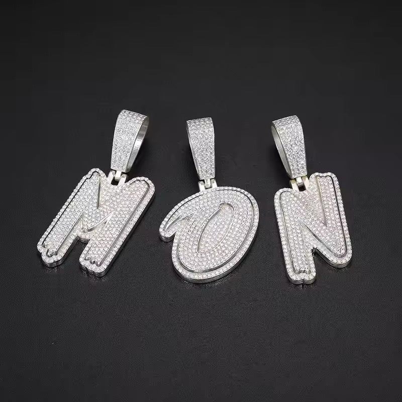 S925 VVS1 Letter pendant