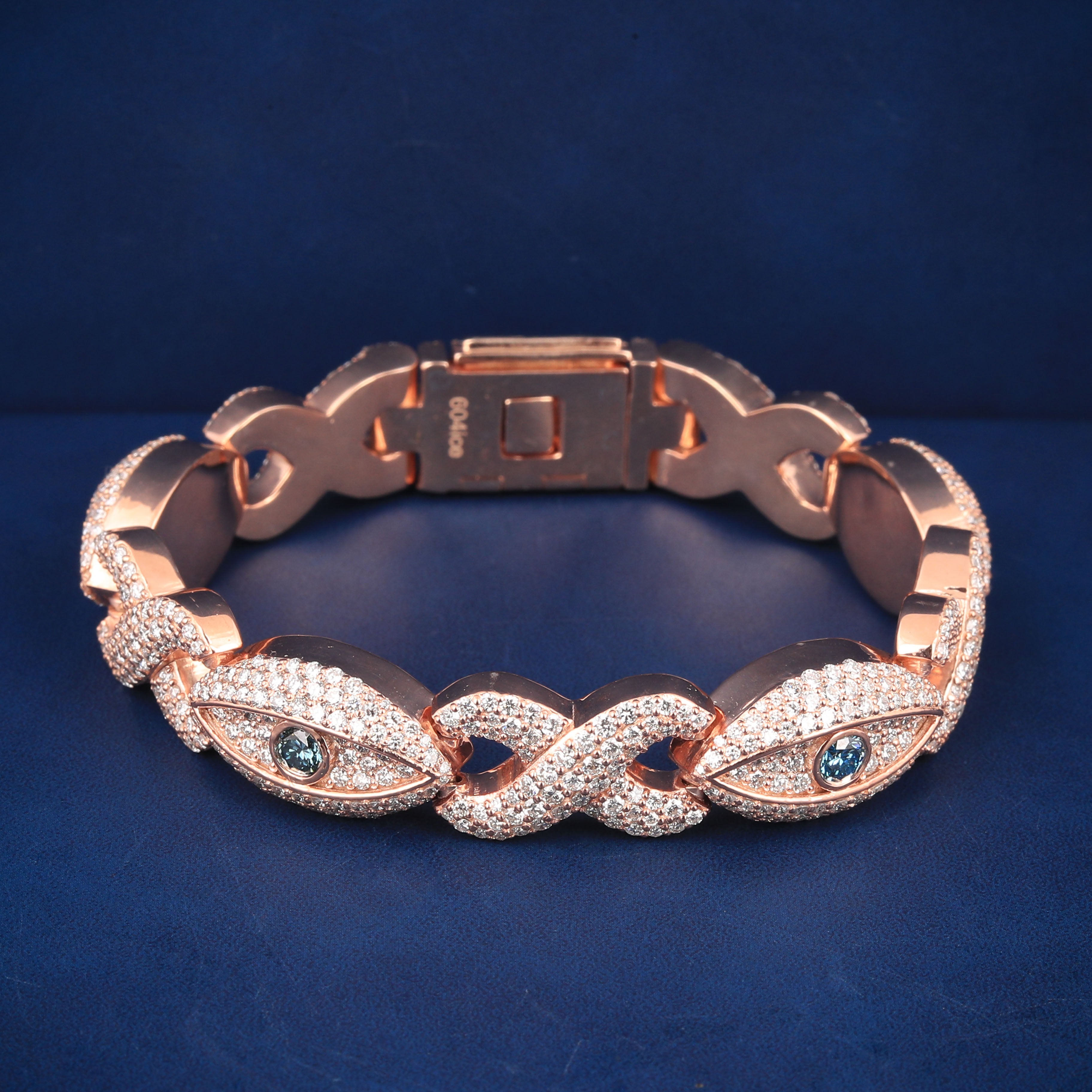 9.75 CT VVS DIAMONDS EVIL EYE BRACELET