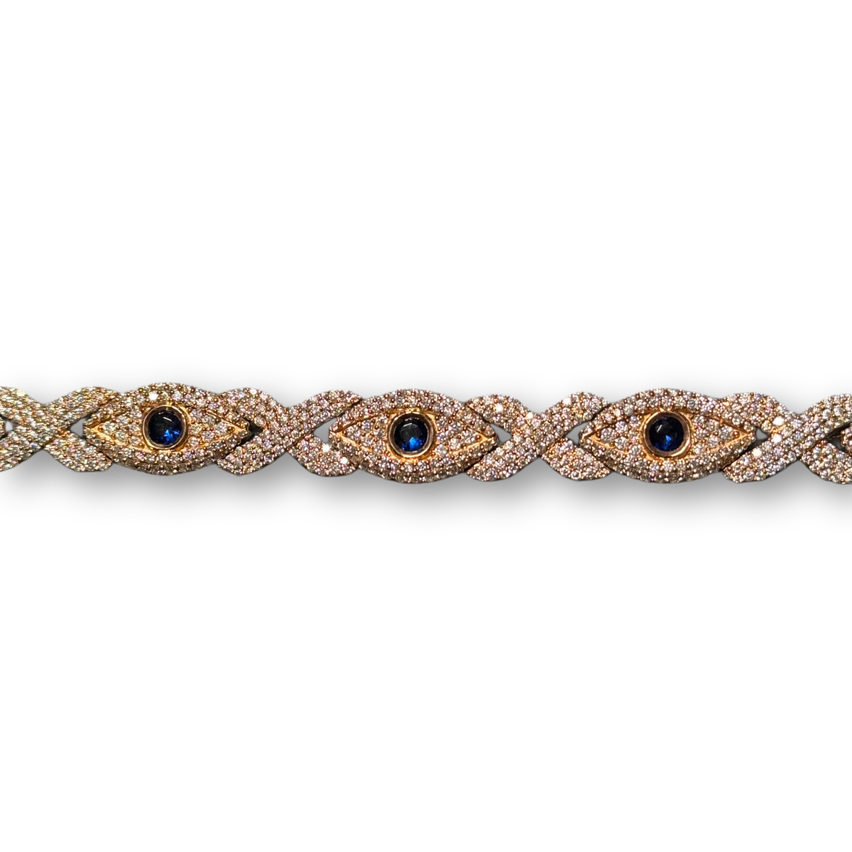 7.50 CT VVS DIAMONDS EVIL EYE BRACELET