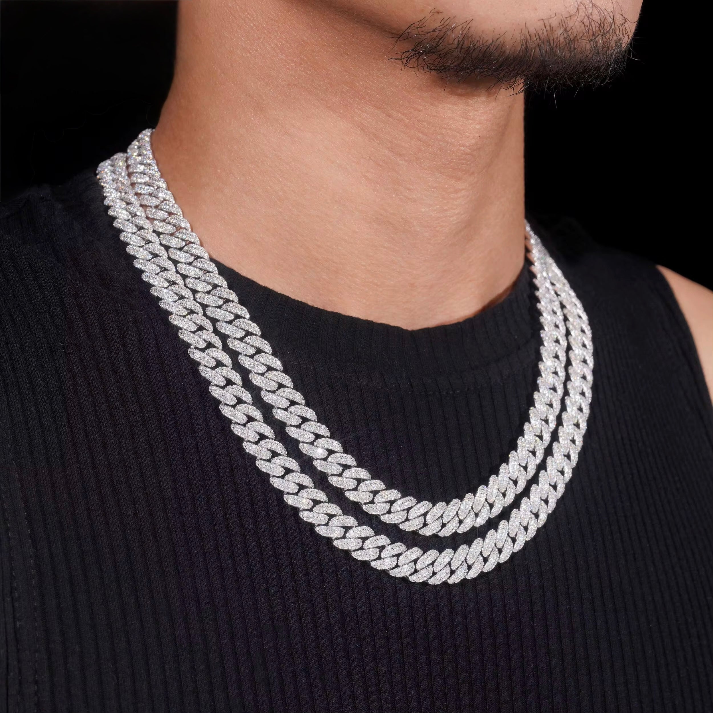 10mm VVS S925 cuban link necklace