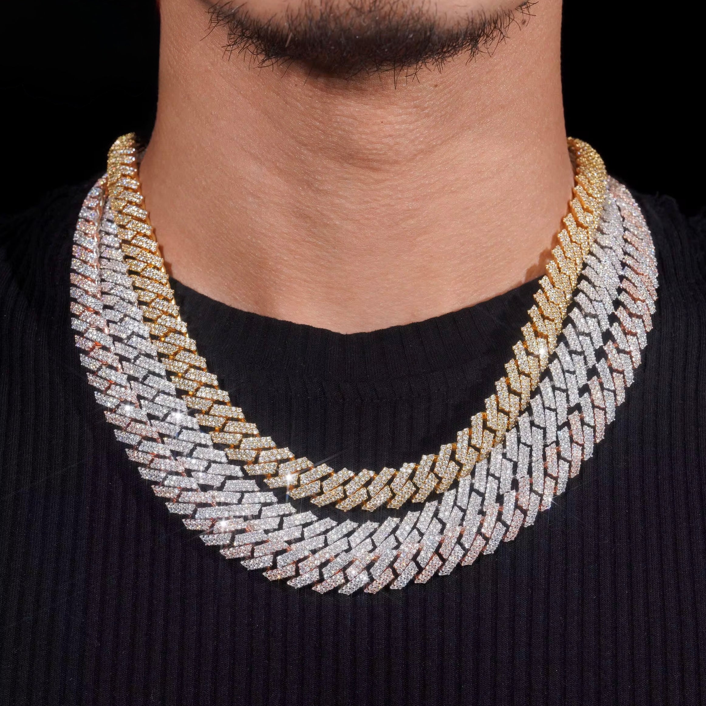 12mm solid s925 VVS Cuban link necklace