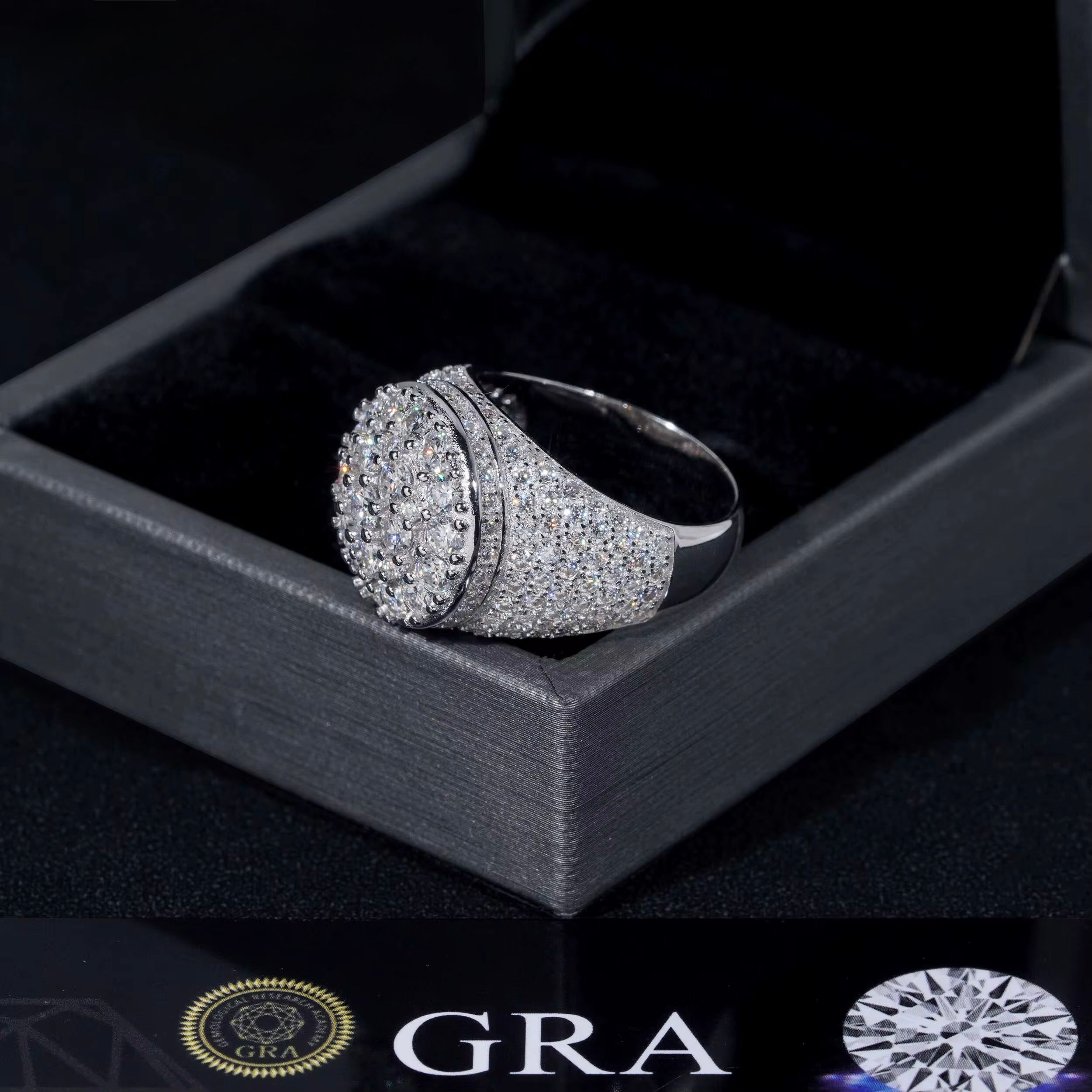 18K White Gold-Plated VVS S925 Ring