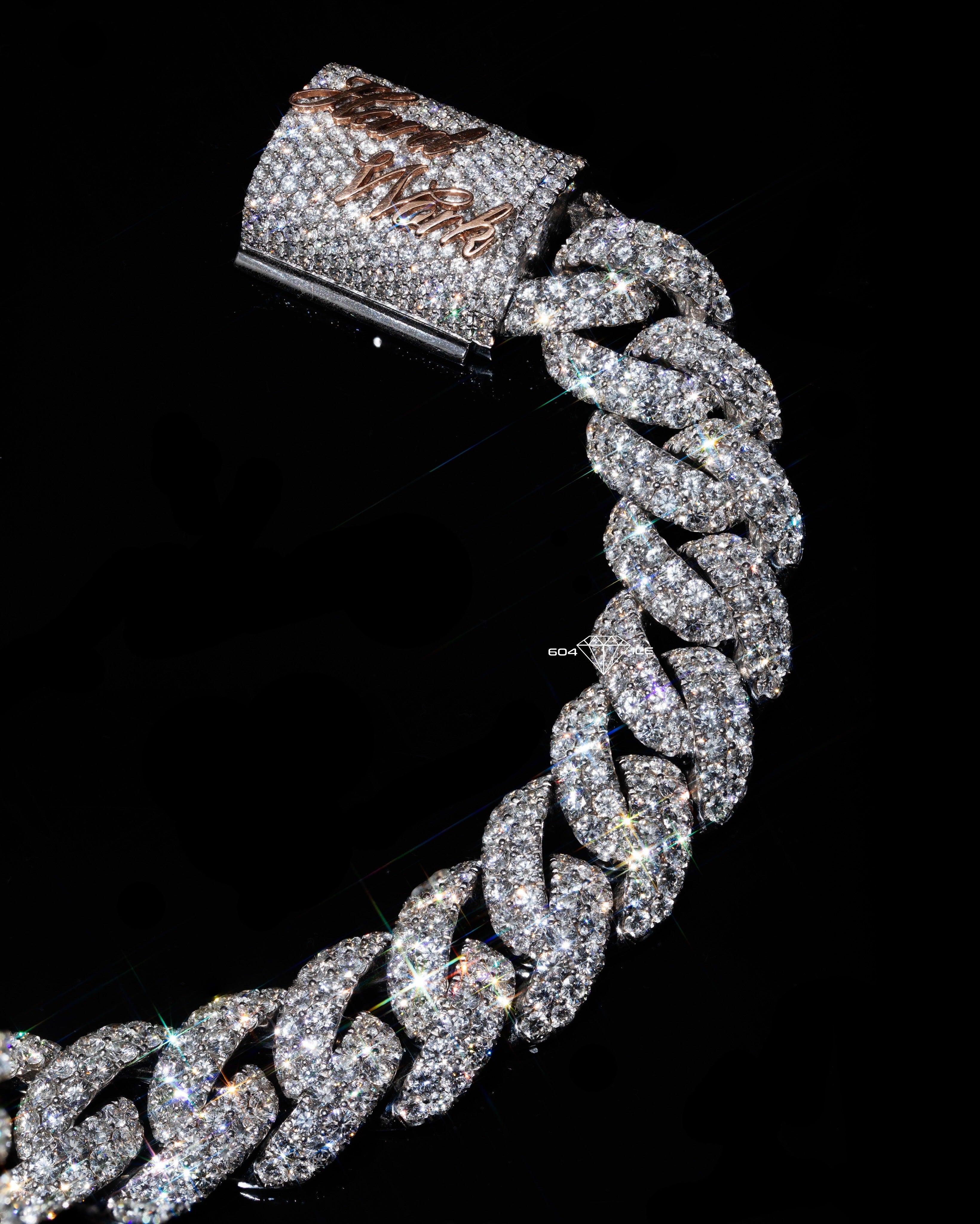 21mm 2 row cuban bracelet