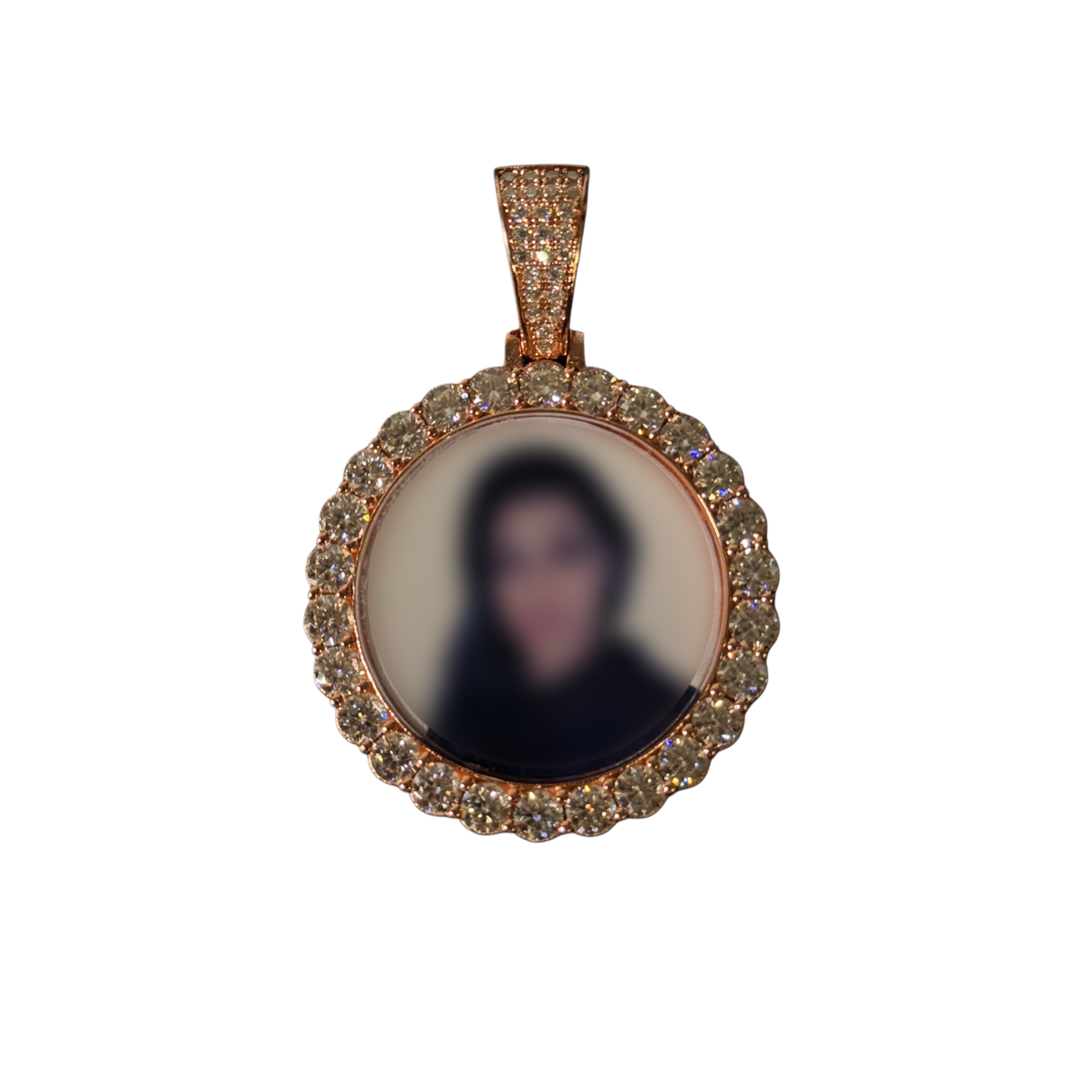 2.80 CT VVS Custom Photo pendant