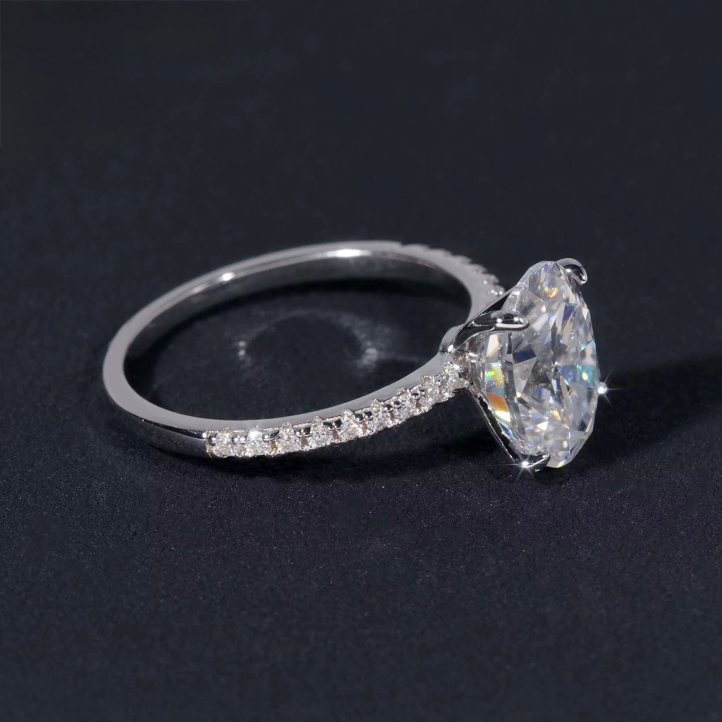 2.5ct oval cut VVS s925 ring