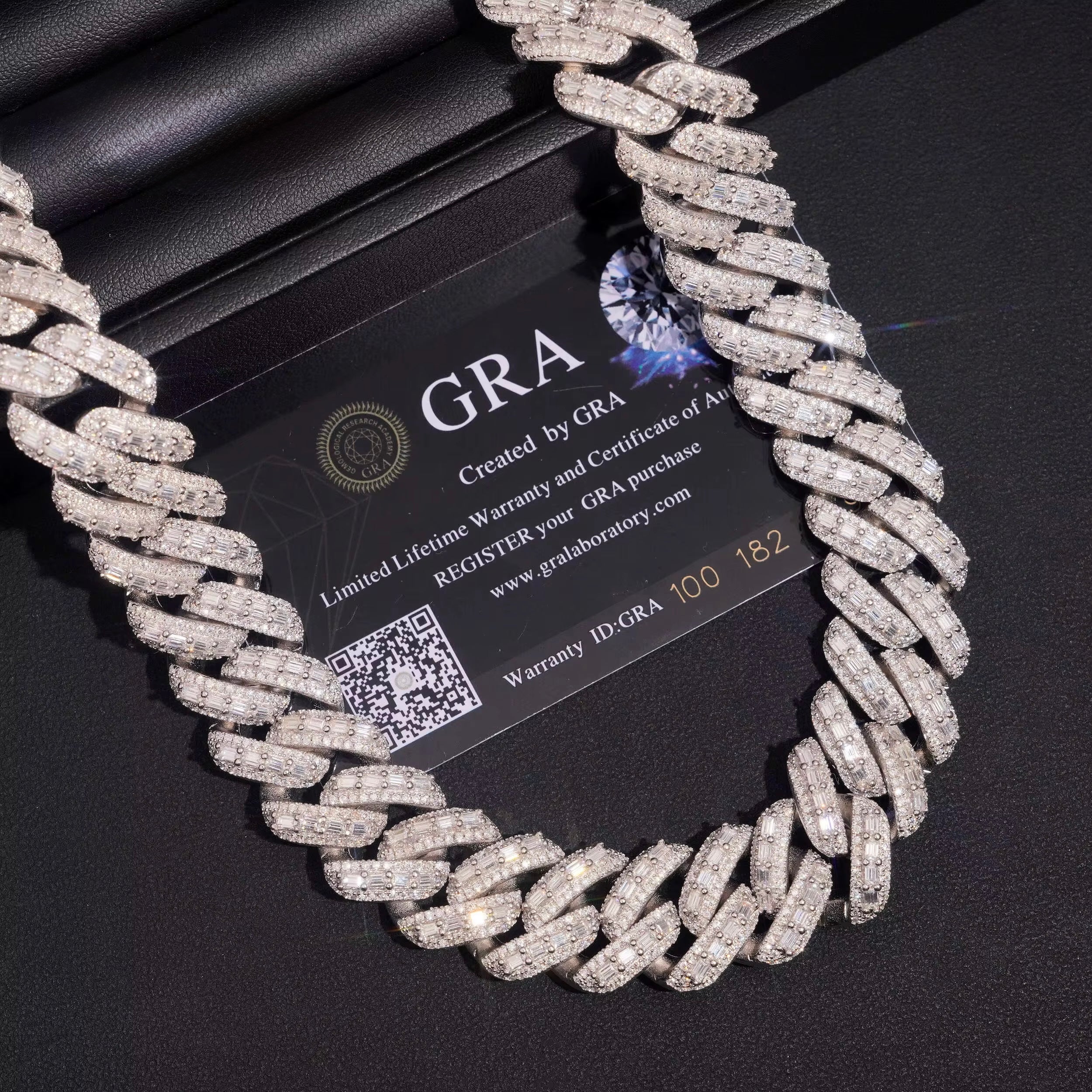 18mm emerald VVS cuban necklace