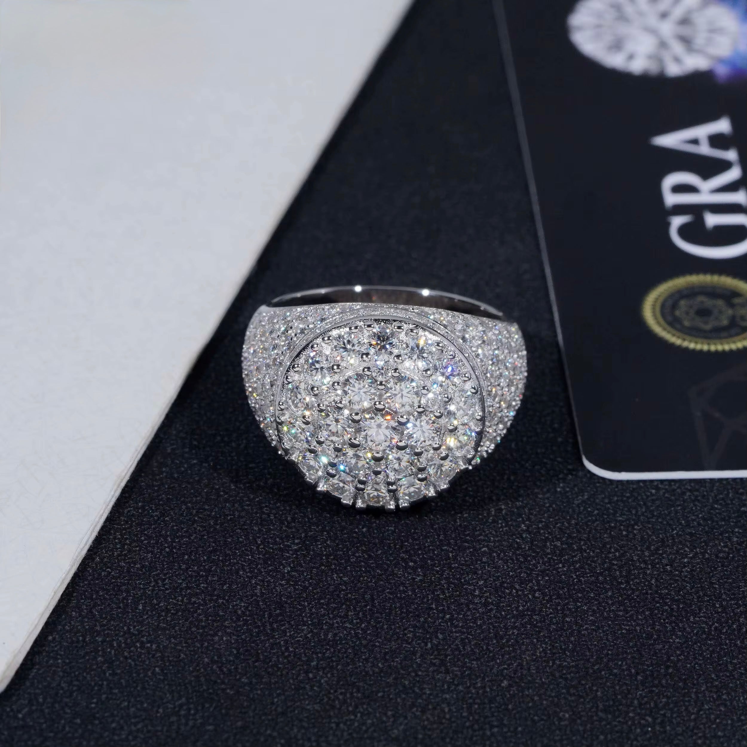 18K White Gold-Plated VVS S925 Ring