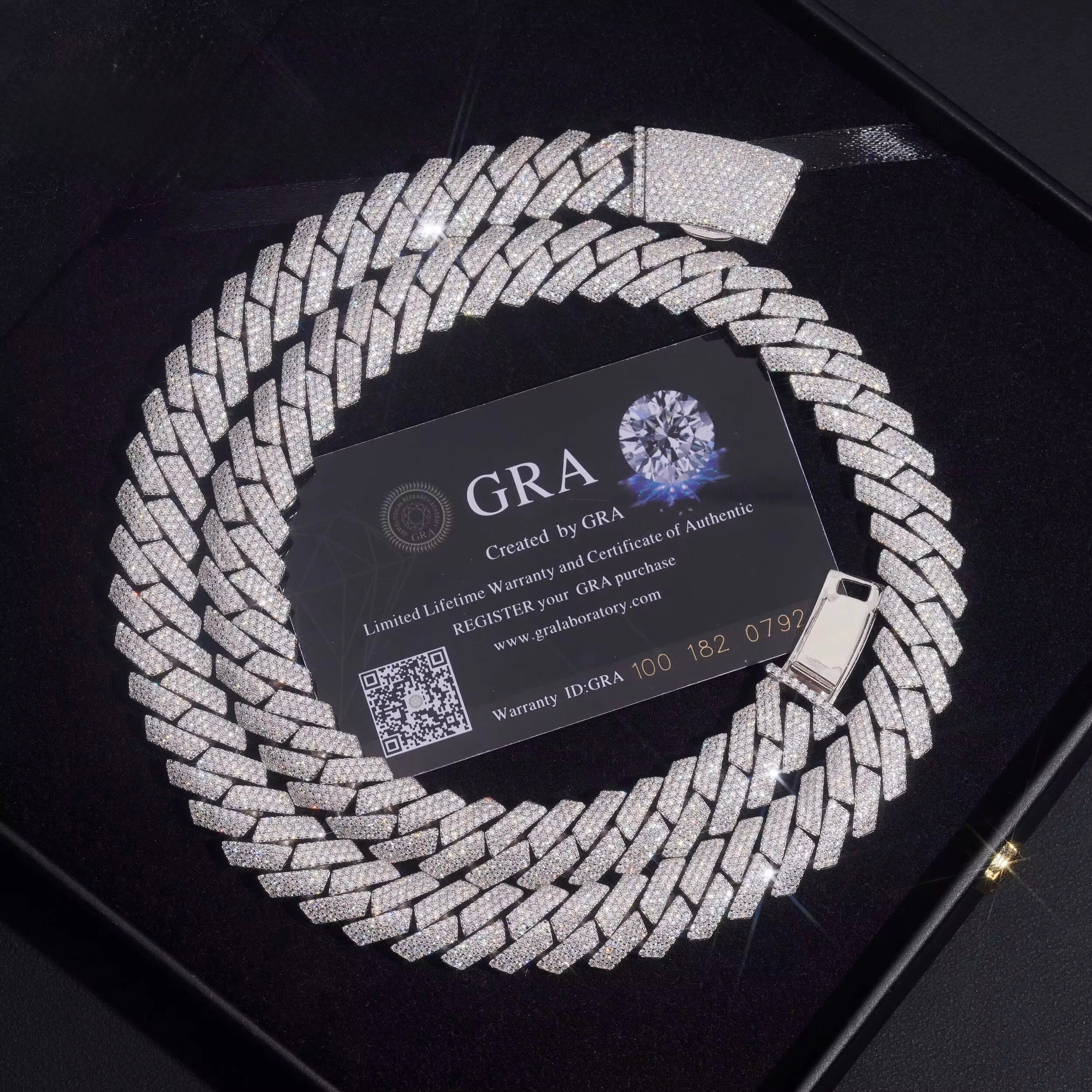 15mm VVS Moissanite CUBAN chain