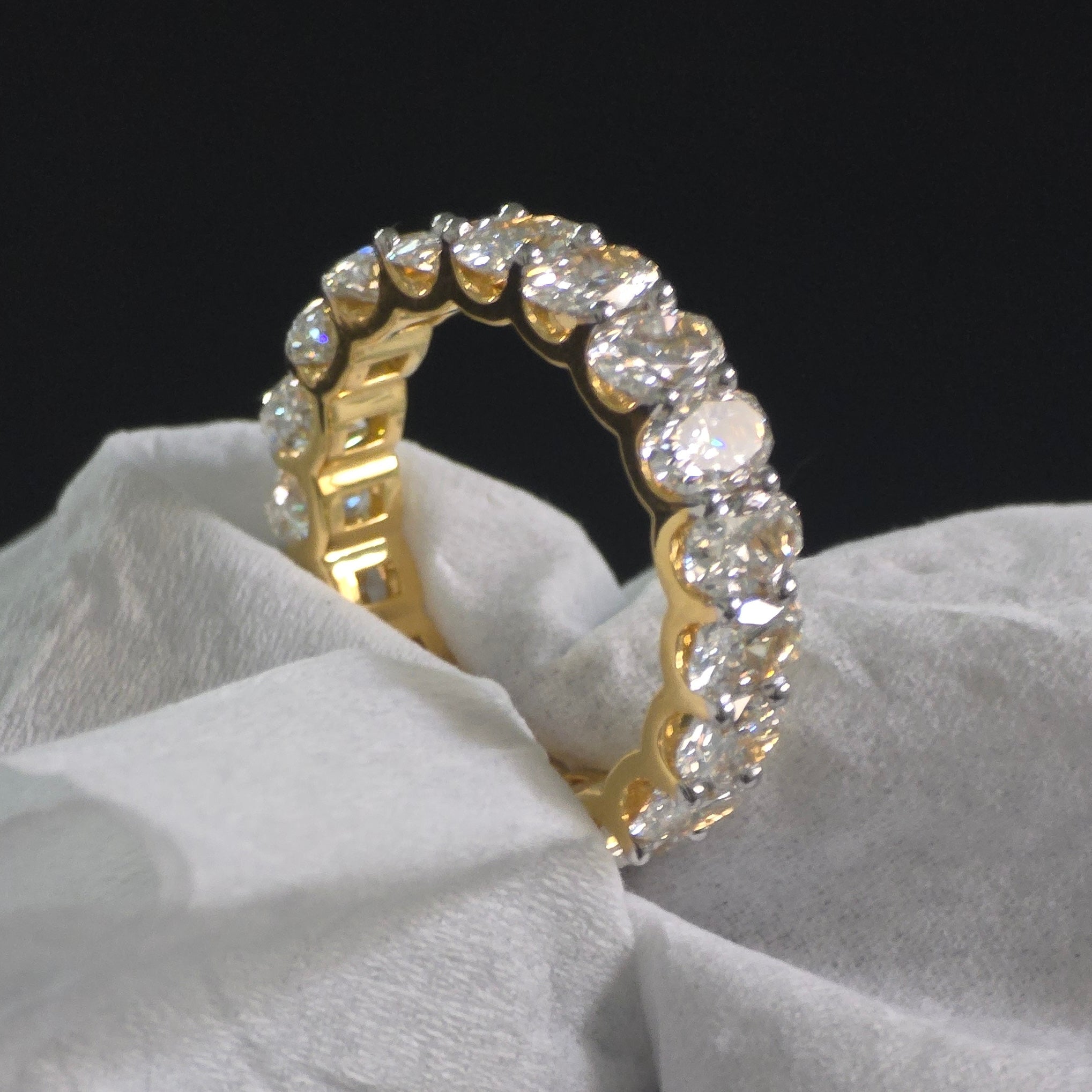 Oval eternity band