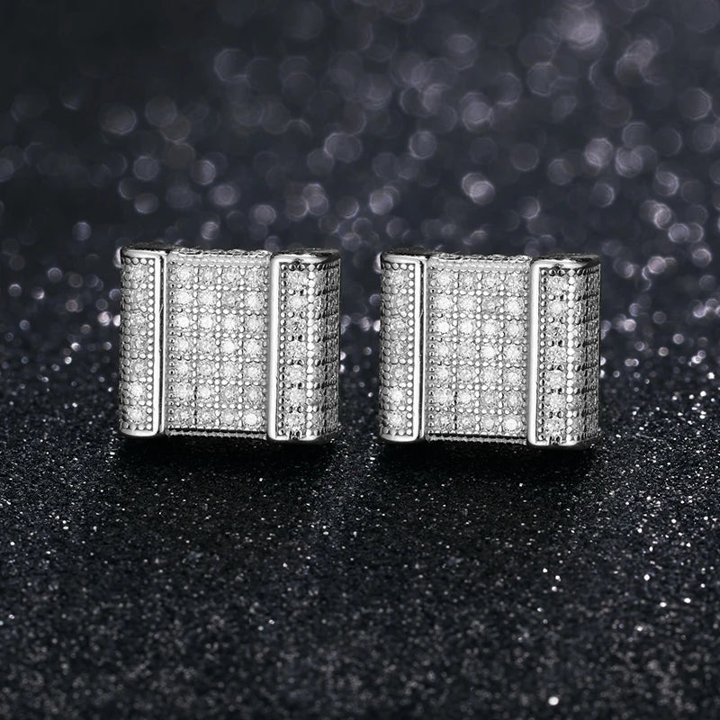 S925 Moissanite Diamond Earrings