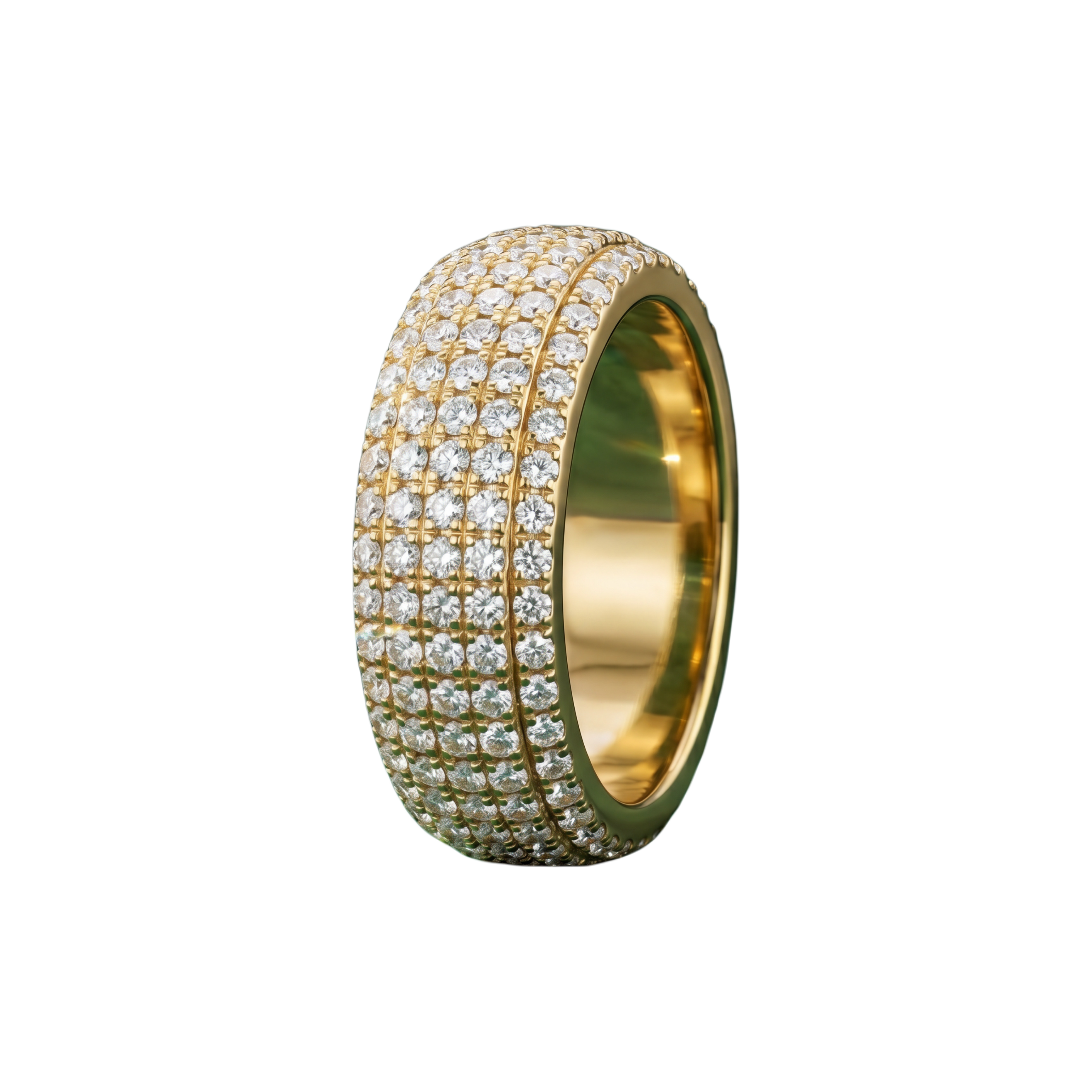 2.80 CT 18k Gold VVS DIAMONDS BAND