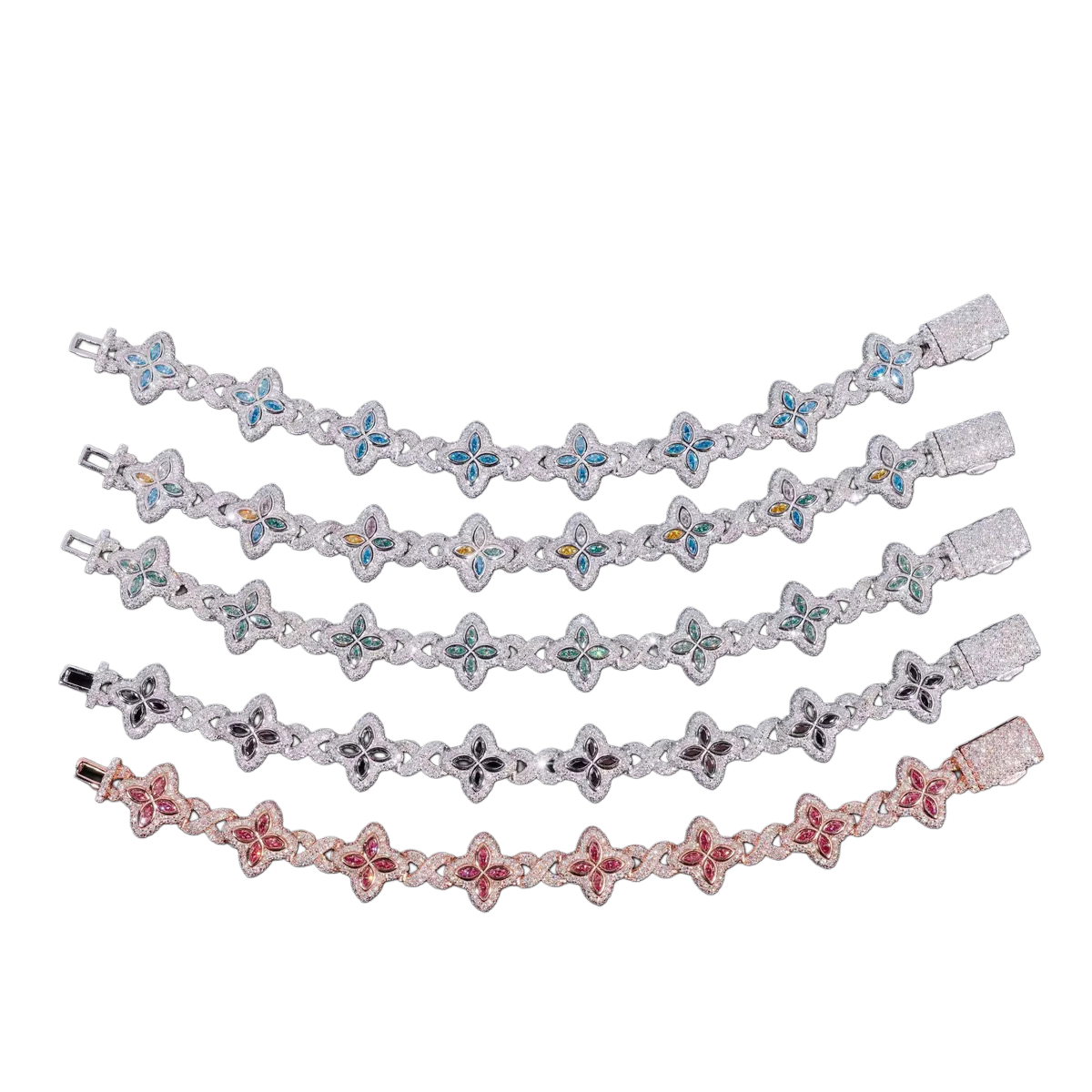 15mm 925 Silver VVS Butterfly Bracelet