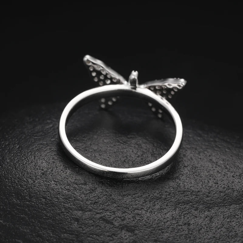 VVS1 S925 Butterfly Ring