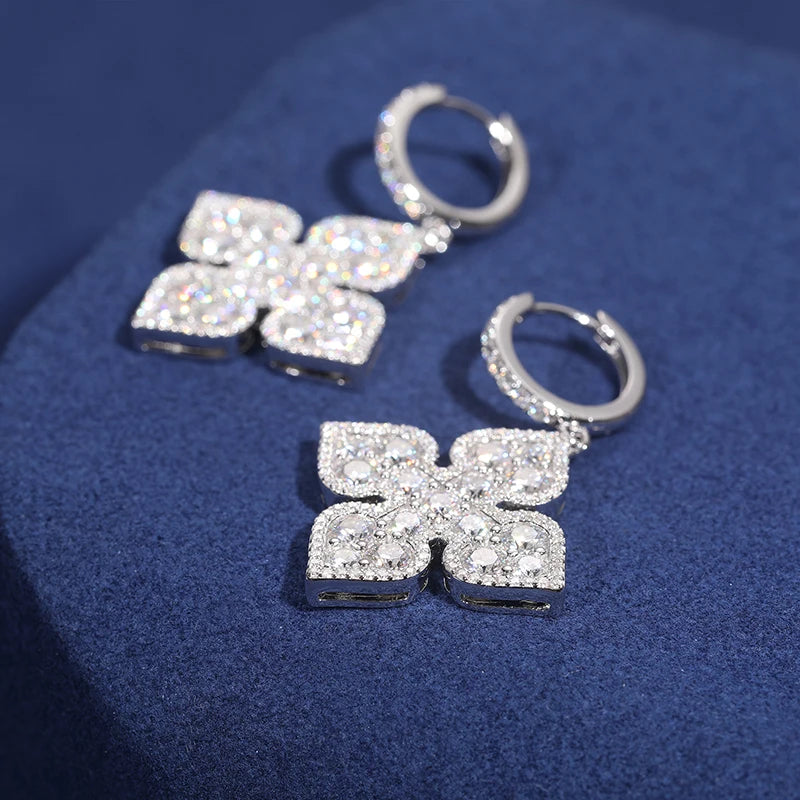 S925 Moissanite Ace Unisex Earrings